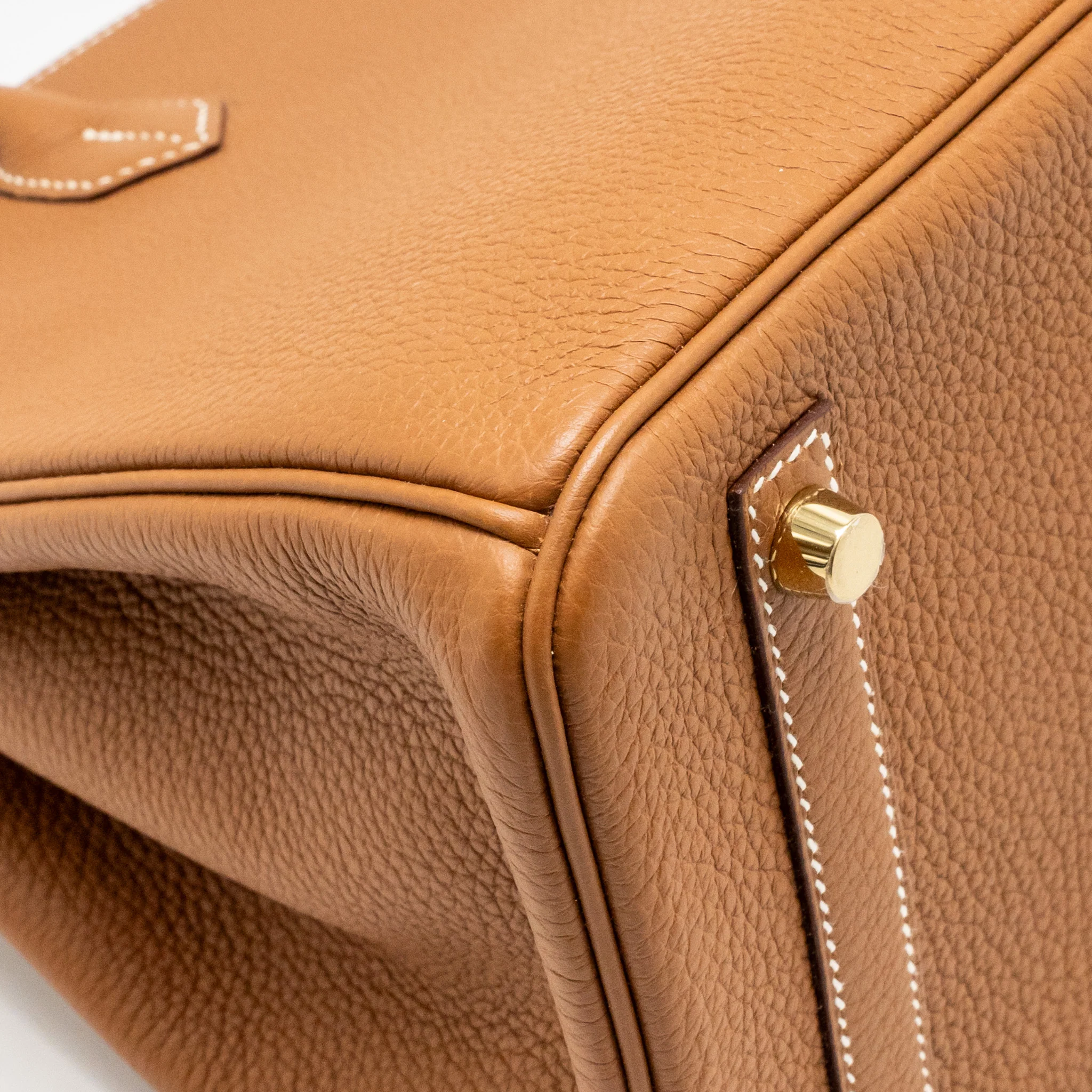 Hermes birkin 30 togo gold GHW stamp B - Image 11