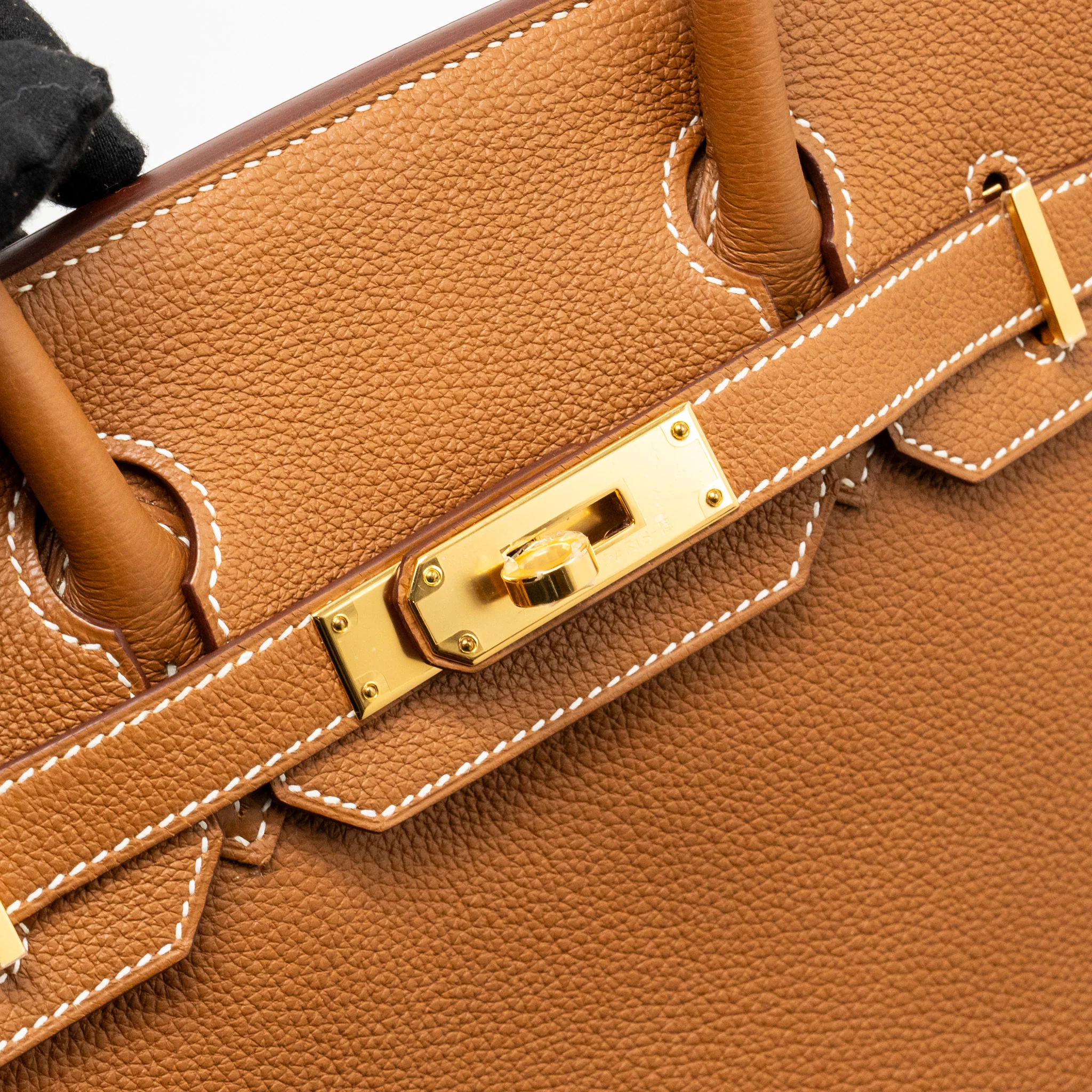 Hermes birkin 30 togo gold GHW stamp B - Image 14
