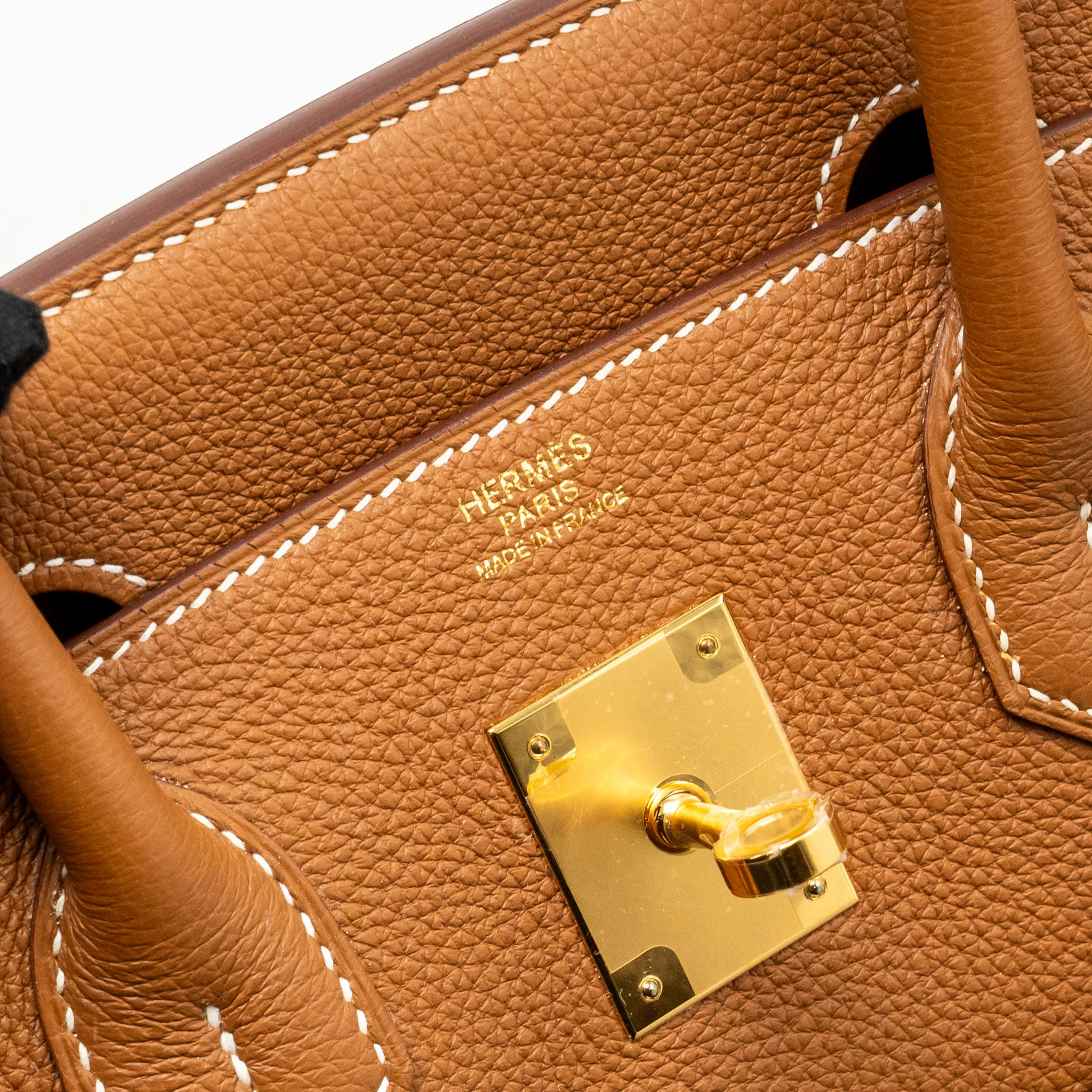 Hermes birkin 30 togo gold GHW stamp B - Image 15