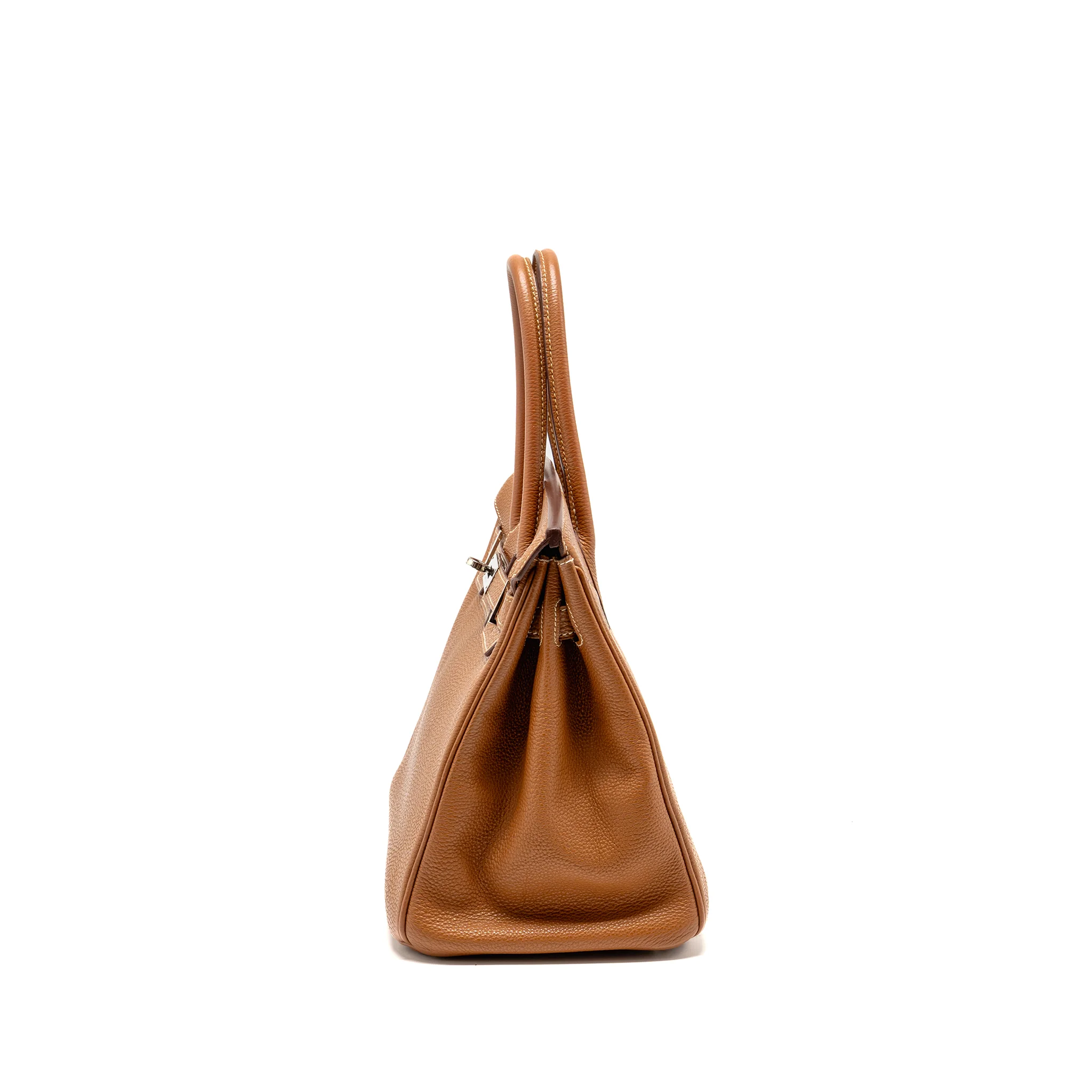 Hermes Birkin 30 Togo Gold SHW Stamp Square G - Image 4