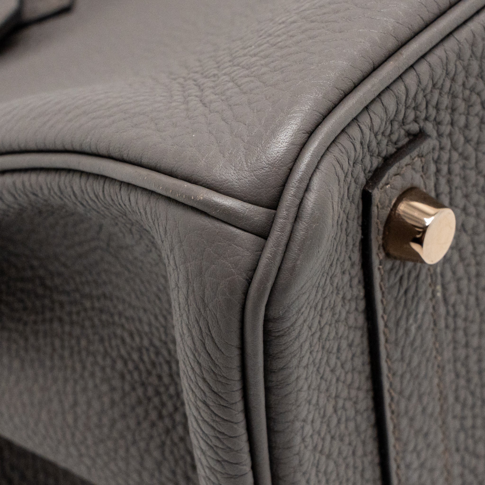 Hermes Birkin 30 togo Gris Etain RGHW stamp D - Image 9