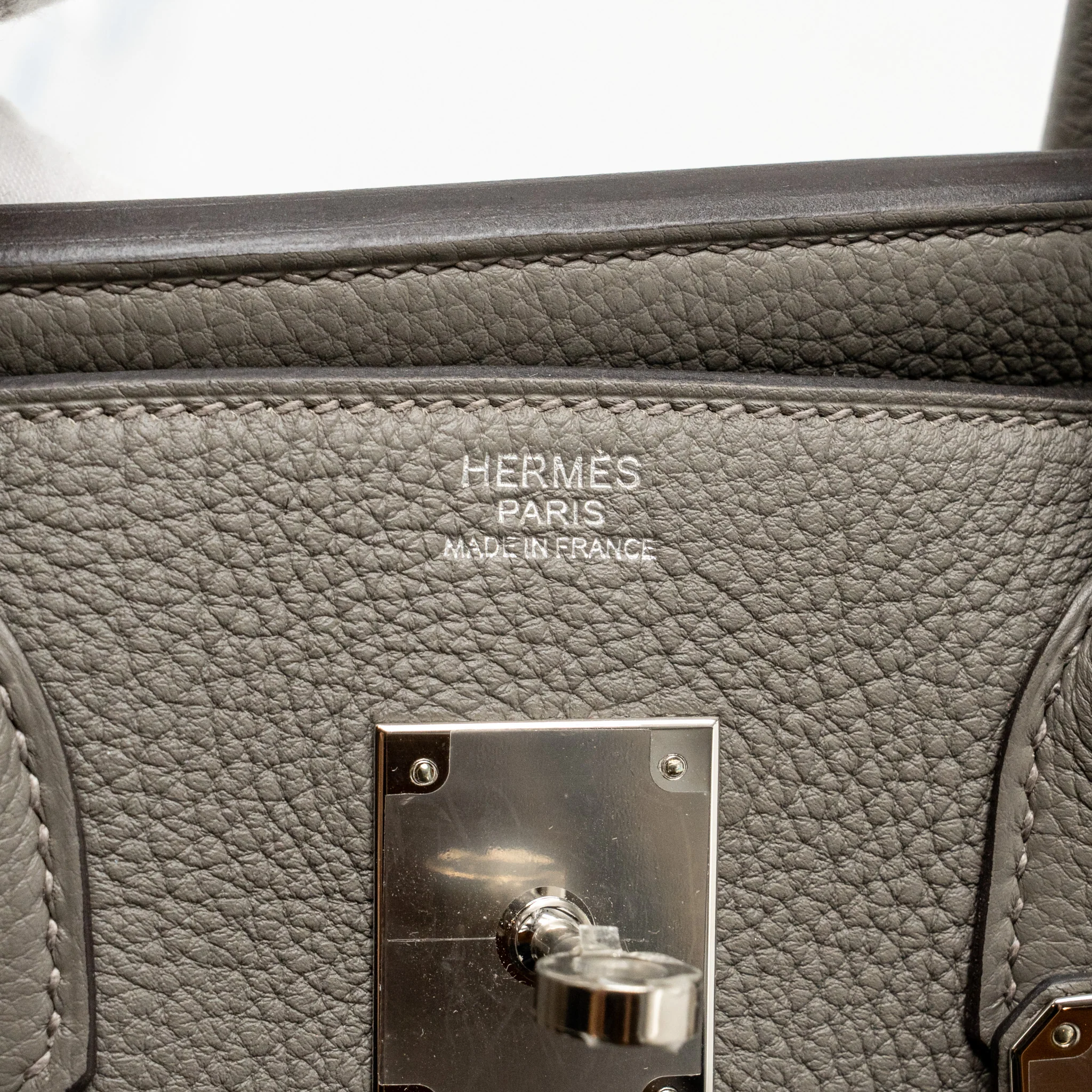 Hermes Birkin 30 Togo Gris Meyer SHW Stamp B - Image 16