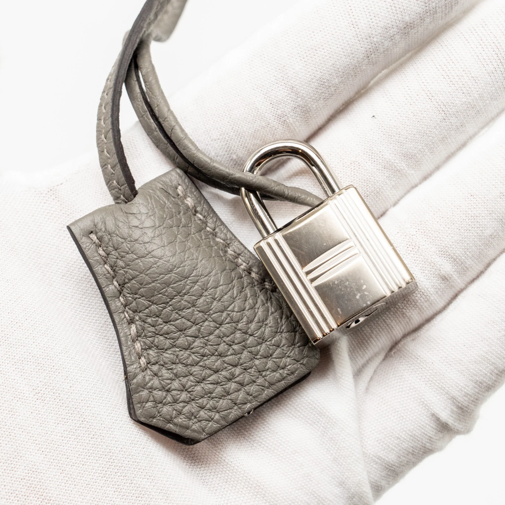 Hermes Birkin 30 Togo Gris Meyer SHW Stamp B - Image 19