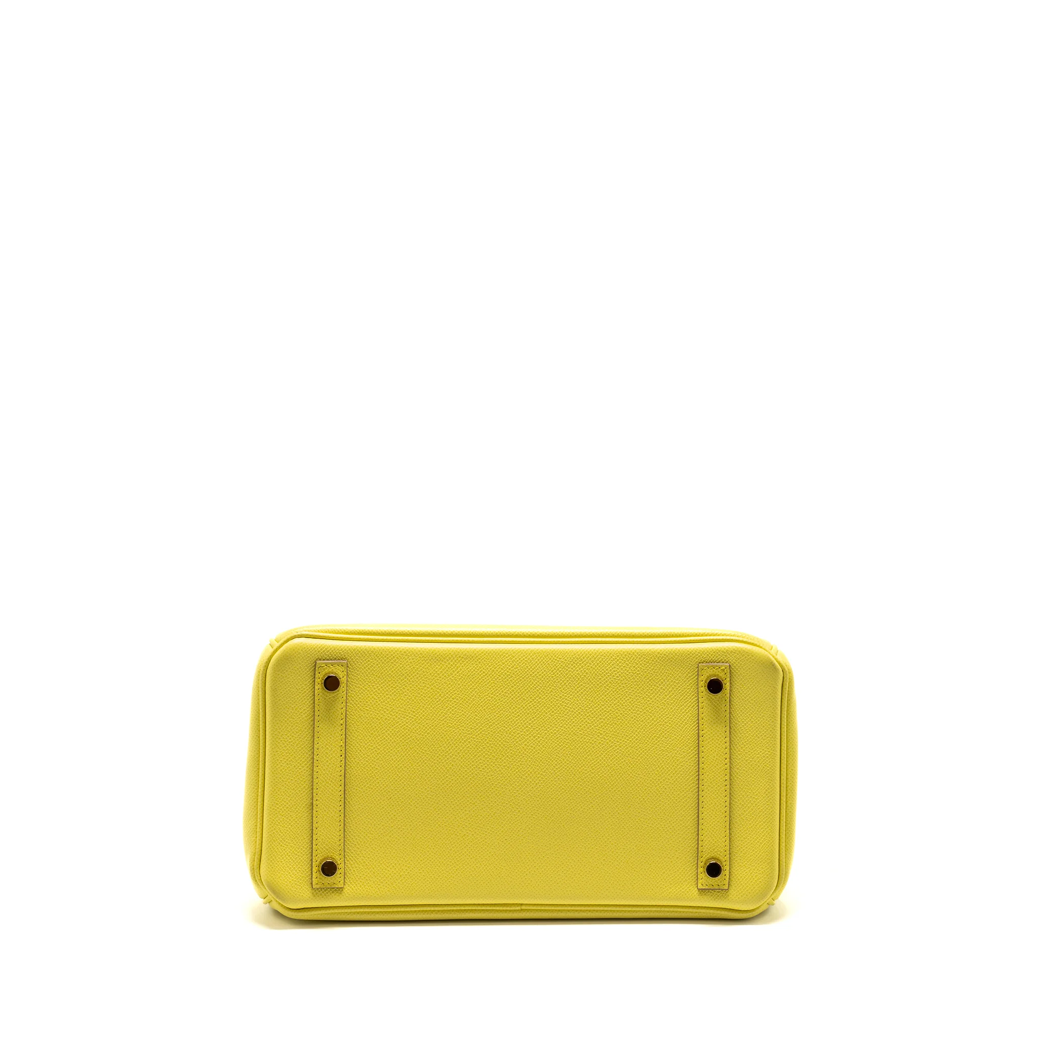 Hermes Birkin30 Epsom Lime GHW Stamp Square Q - Image 6