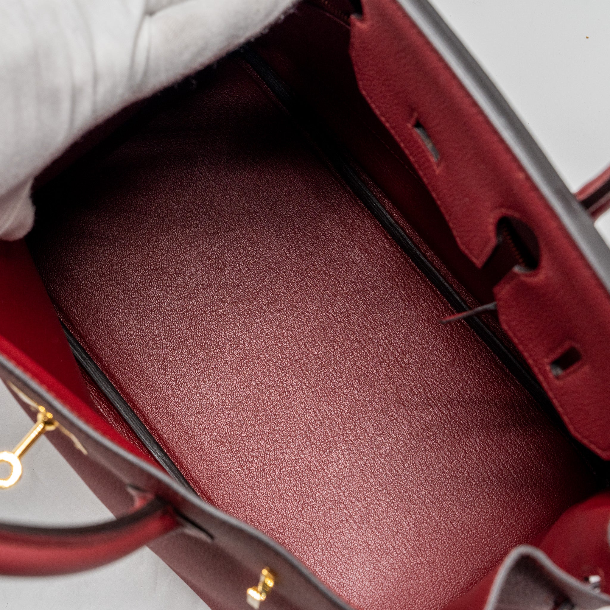 Hermes Birkin 30 togo rouge grenat GHW stamp A - Image 17