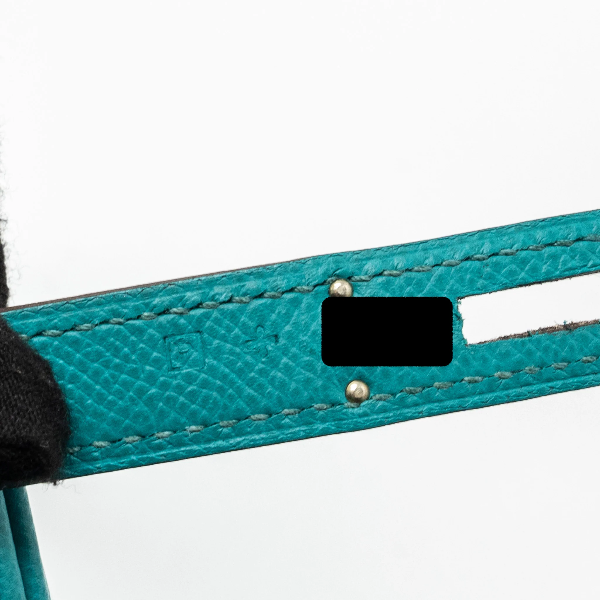 Hermes birkin 35 epsom blue paon SHW stamp square P - Image 17