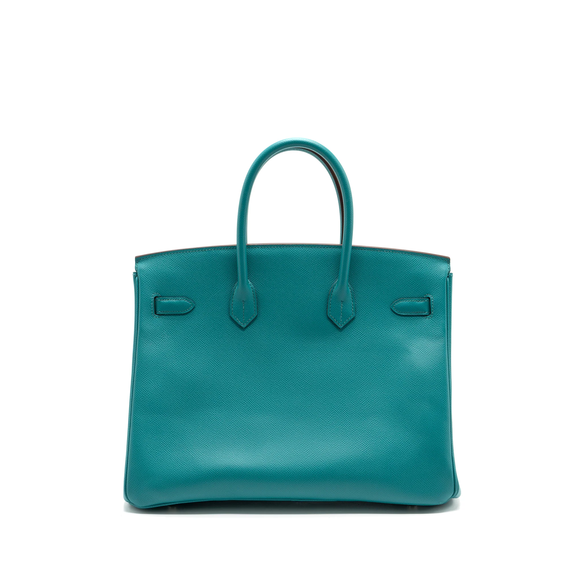 Hermes birkin 35 epsom blue paon SHW stamp square P - Image 2