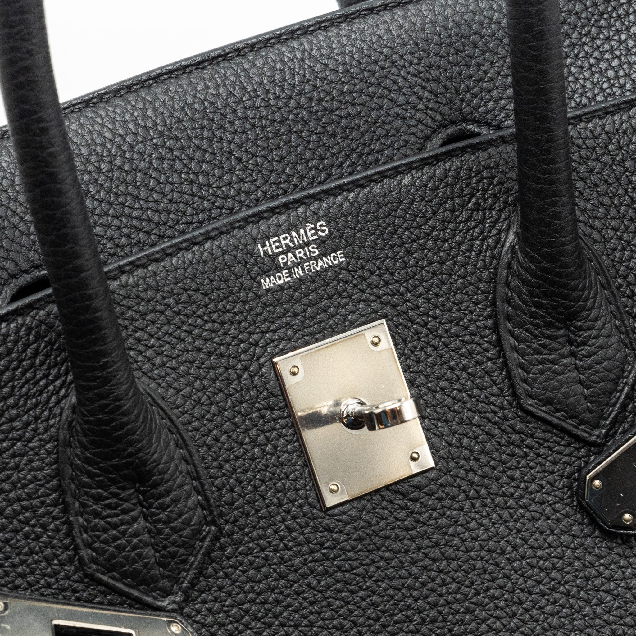 Hermes birkin 35 togo black SHW stamp C - Image 9