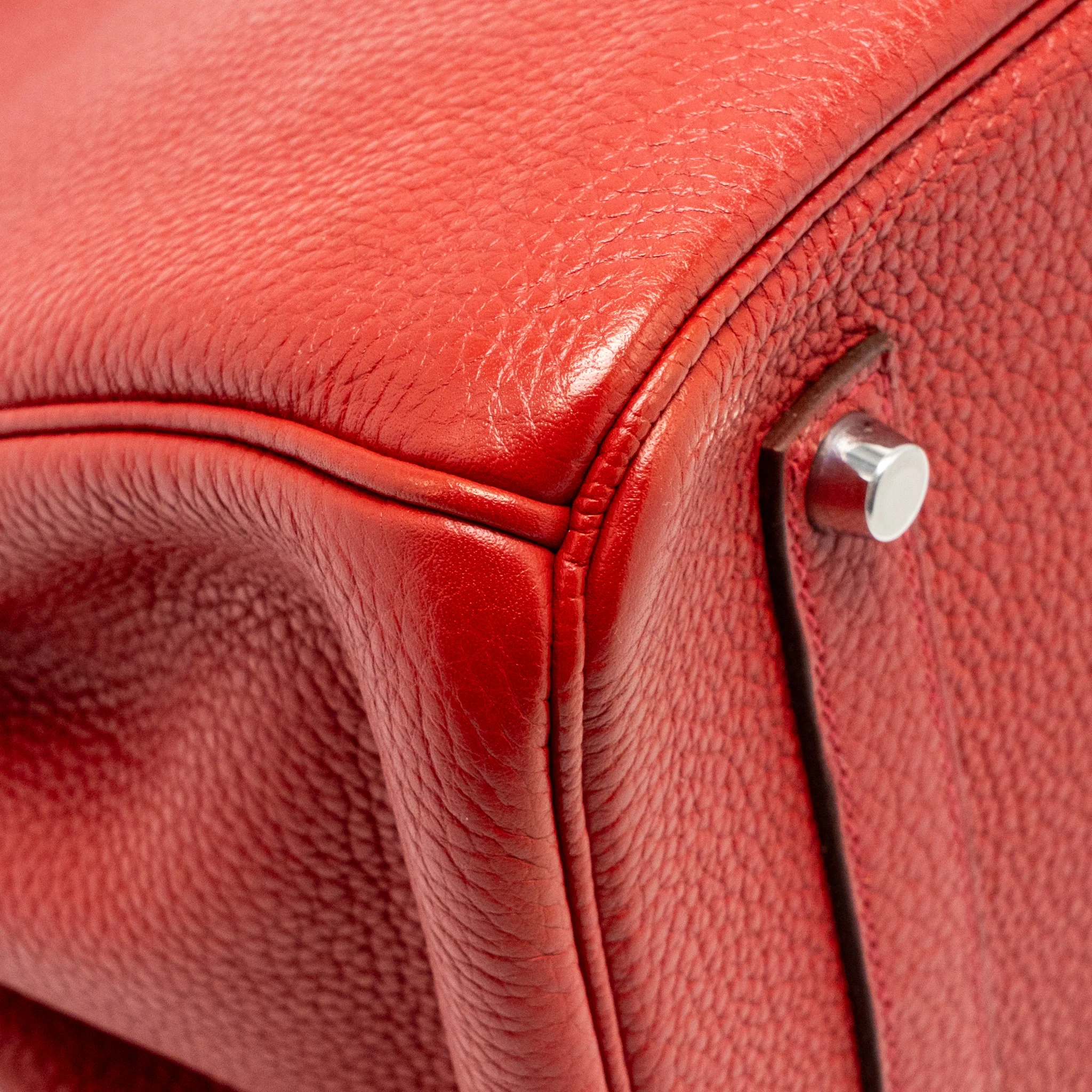 Hermes birkin 35 togo rough casaque SHW stamp square Q - Image 11