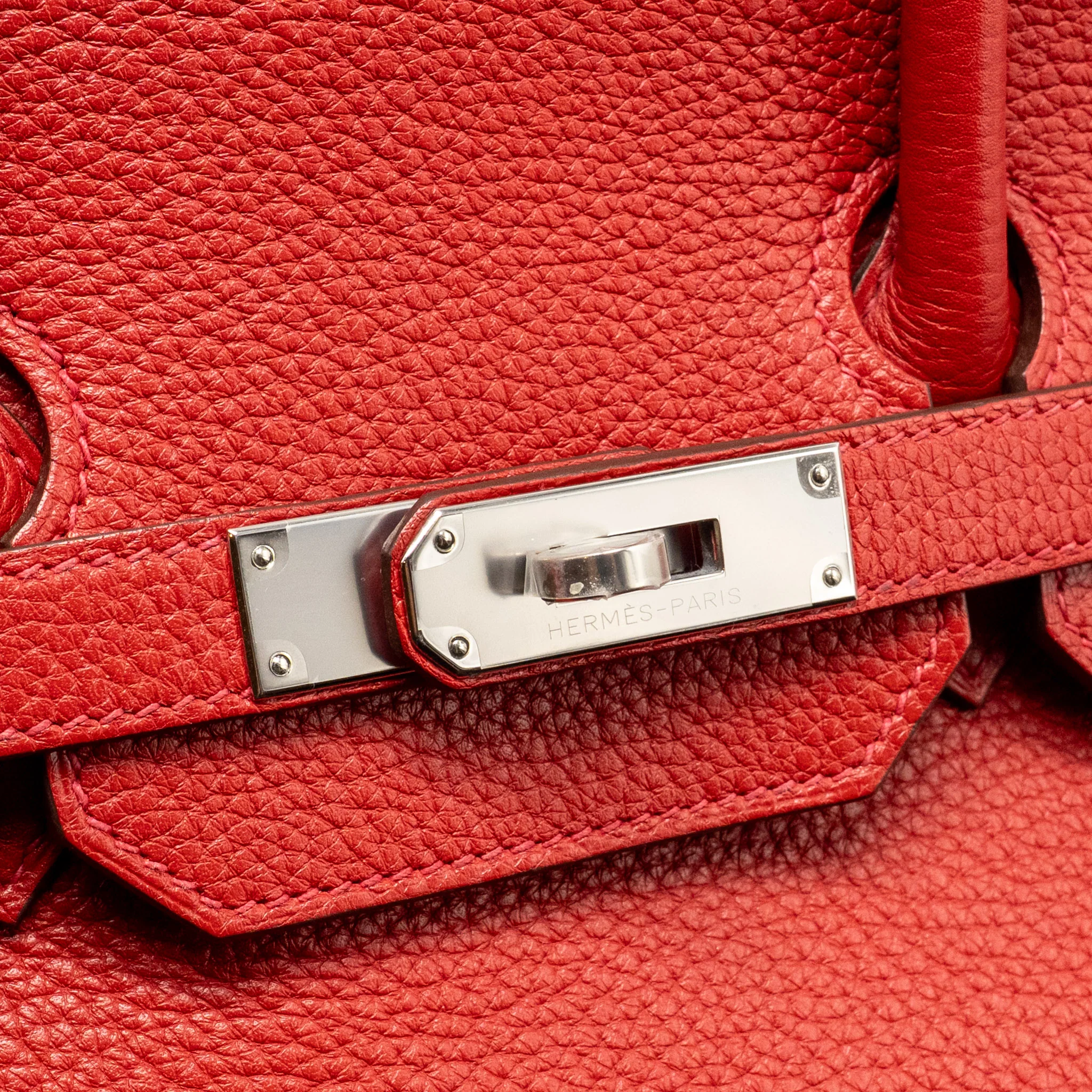 Hermes birkin 35 togo rough casaque SHW stamp square Q - Image 14