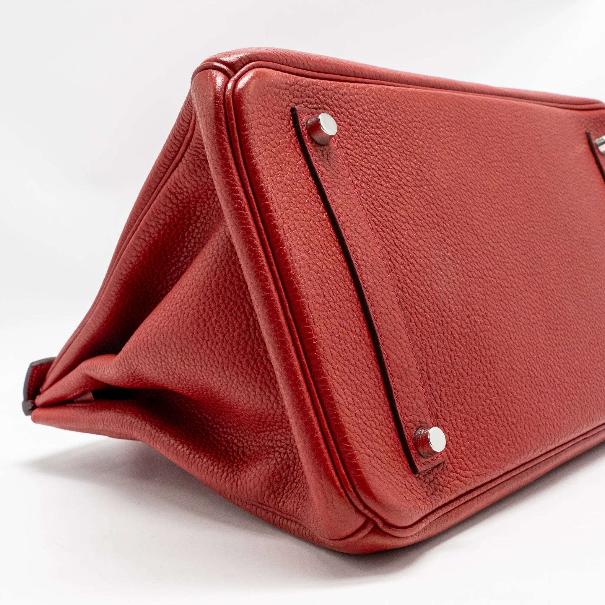 Hermes birkin 35 togo rough casaque SHW stamp square Q - Image 7