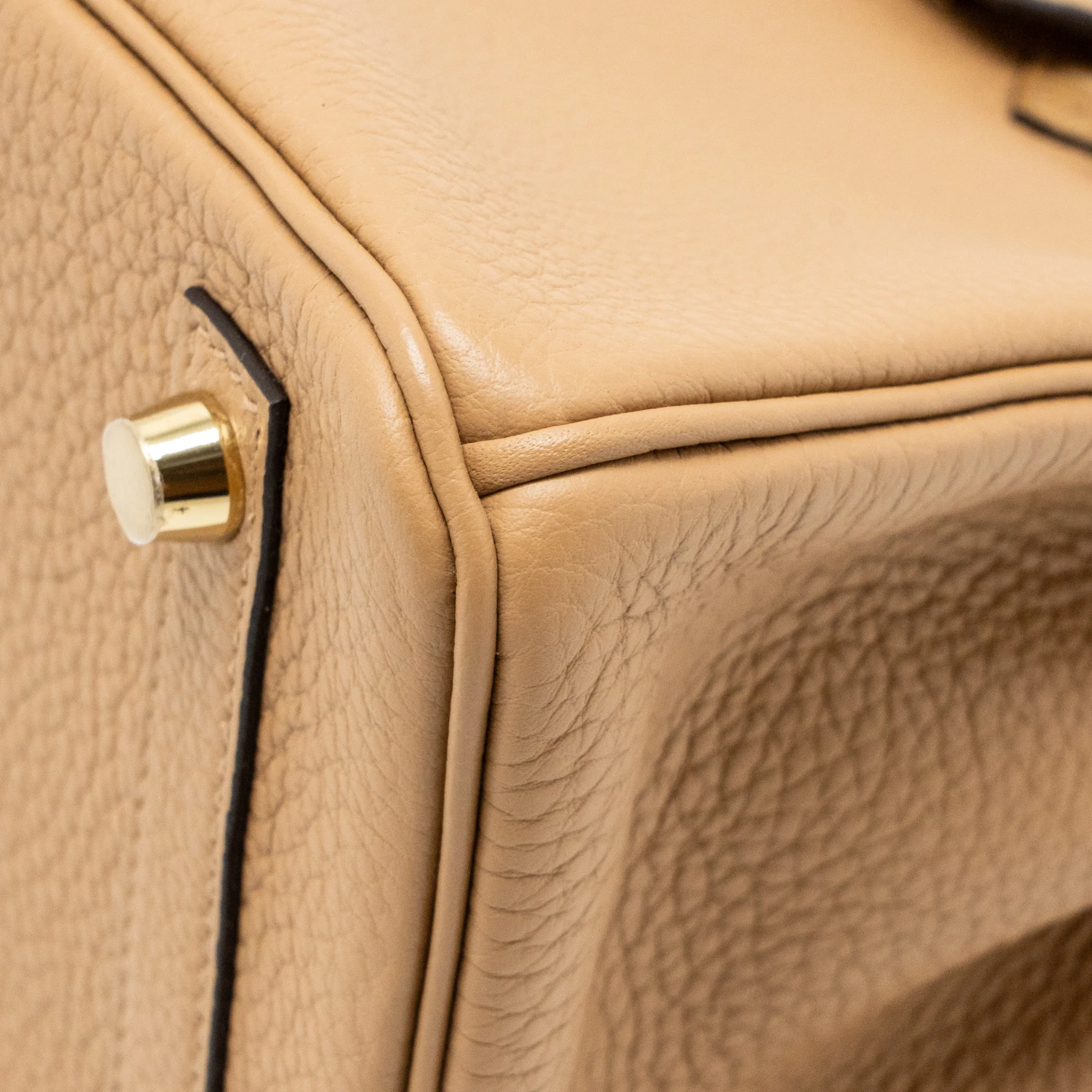 Hermes Birkin 25 Touch Togo/Alligator Mississippiensis Mat Chai LGHW Stamp U - Image 10