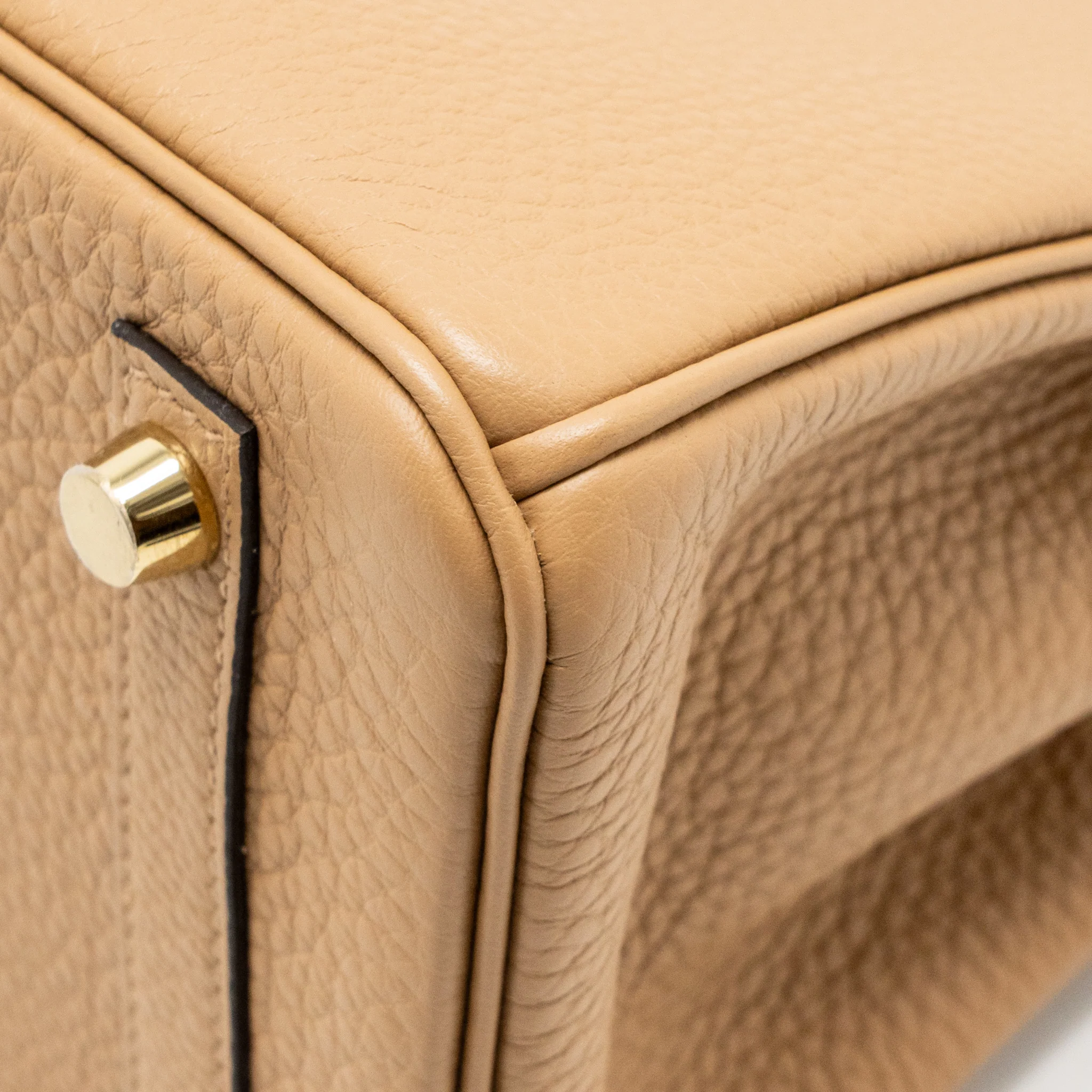 Hermes Birkin 25 Touch Togo/Alligator Mississippiensis Mat Chai LGHW Stamp U - Image 12