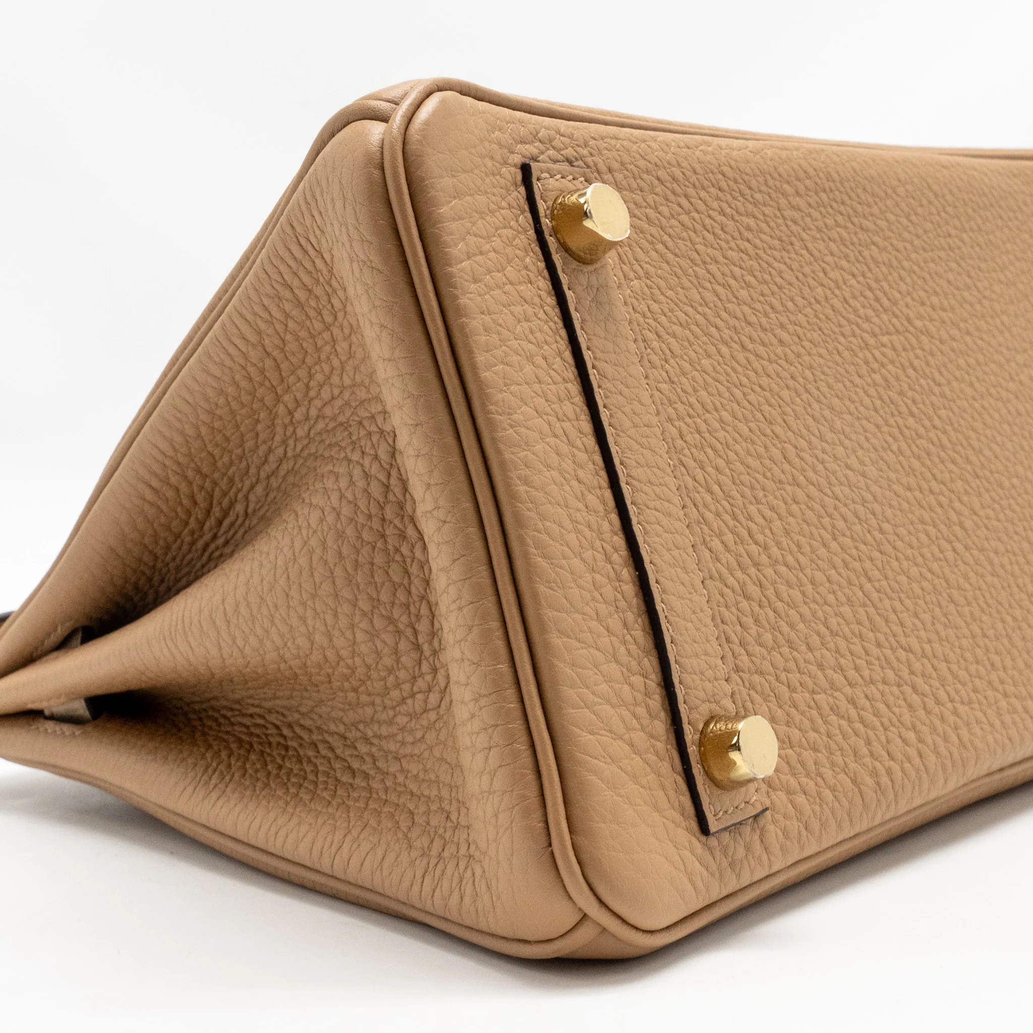 Hermes Birkin 25 Touch Togo/Alligator Mississippiensis Mat Chai LGHW Stamp U - Image 7