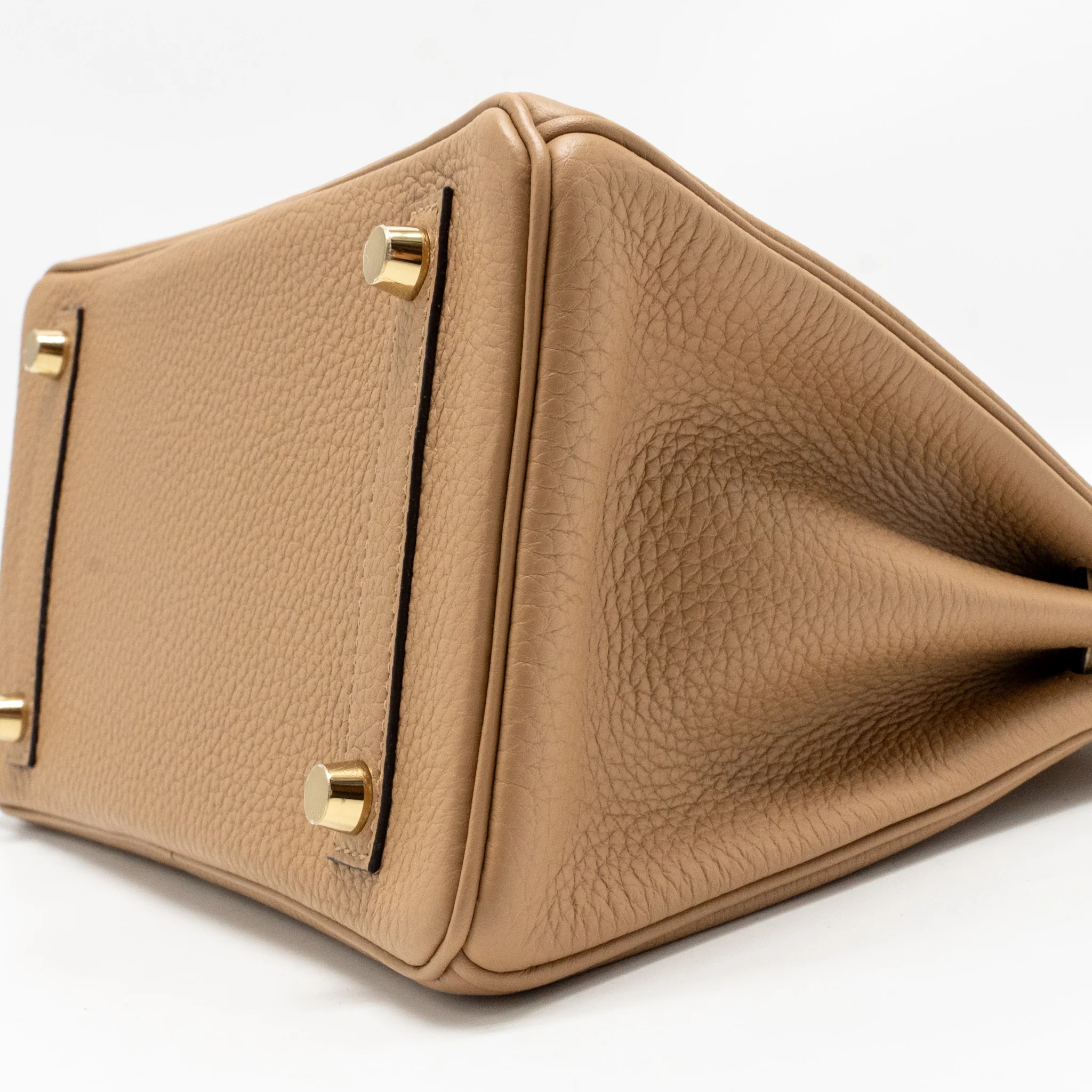 Hermes Birkin 25 Touch Togo/Alligator Mississippiensis Mat Chai LGHW Stamp U - Image 8