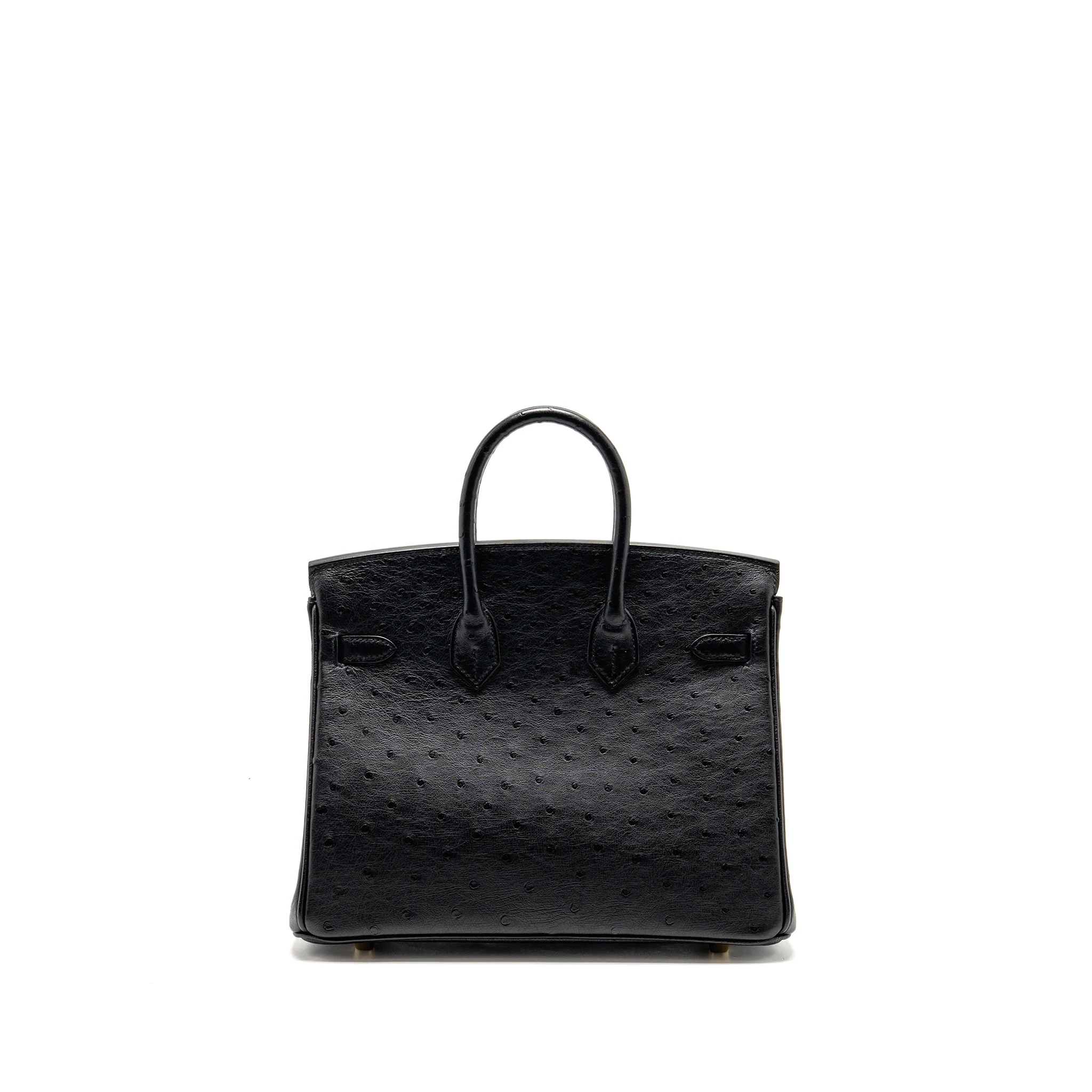 Hermes Birkin 25 Ostrich Black GHW Stamp Z - Image 2