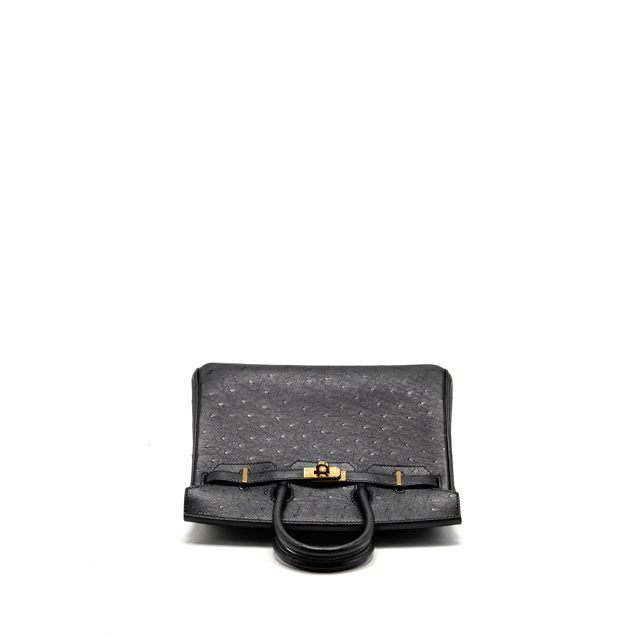 Hermes Birkin 25 Ostrich Black GHW Stamp Z - Image 5