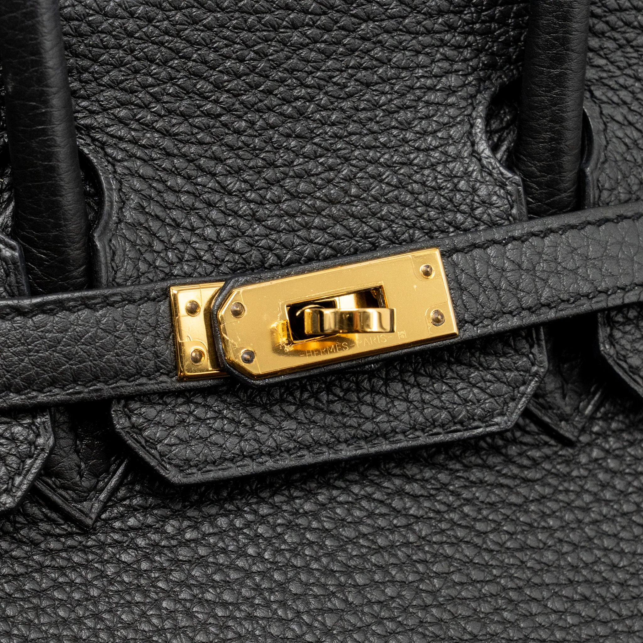 Hermes Birkin 25 Togo Black GHW Stamp A - Image 14