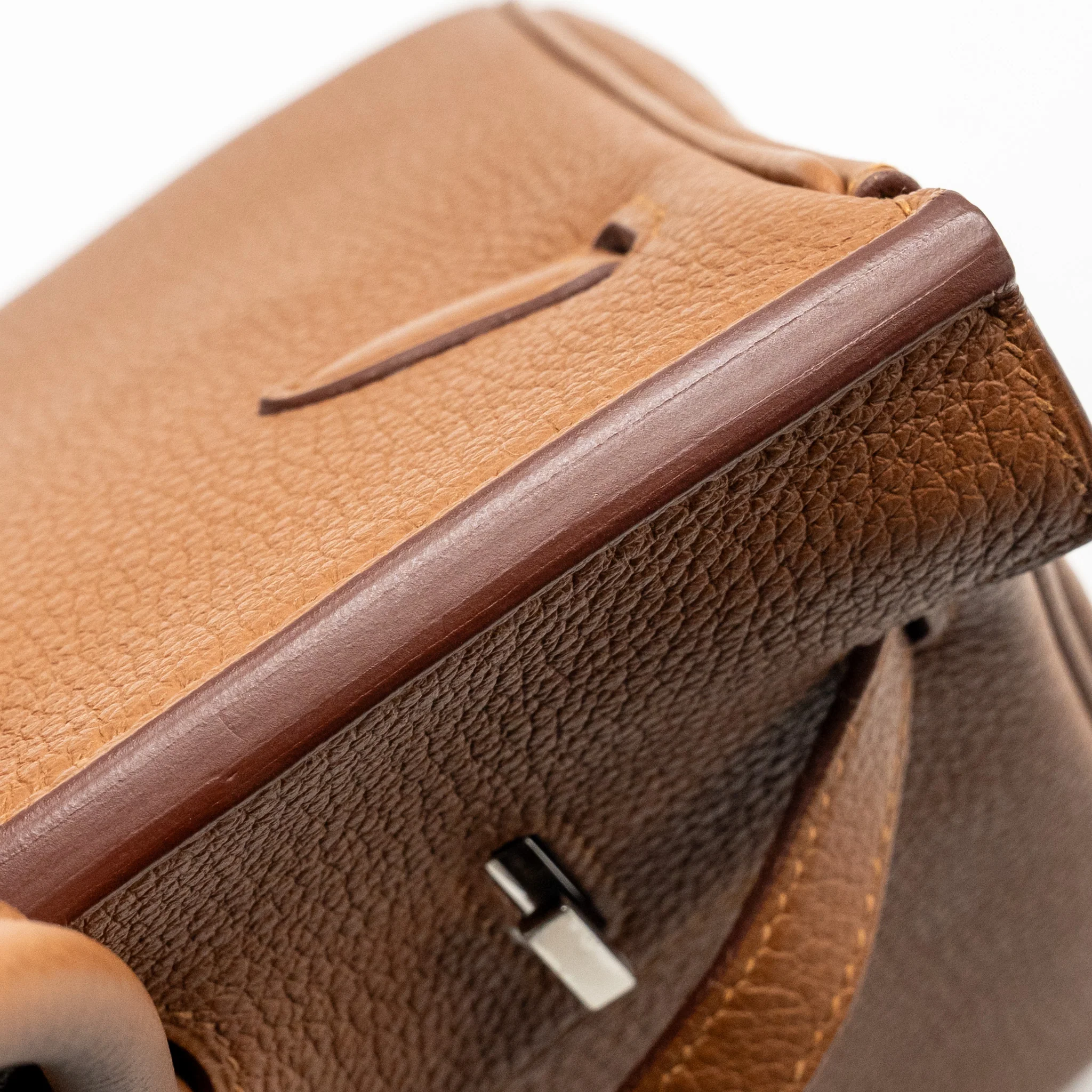 Hermes Birkin 25 Officer Togo/Swift Gold/Ambre SHW Stamp C - Image 12