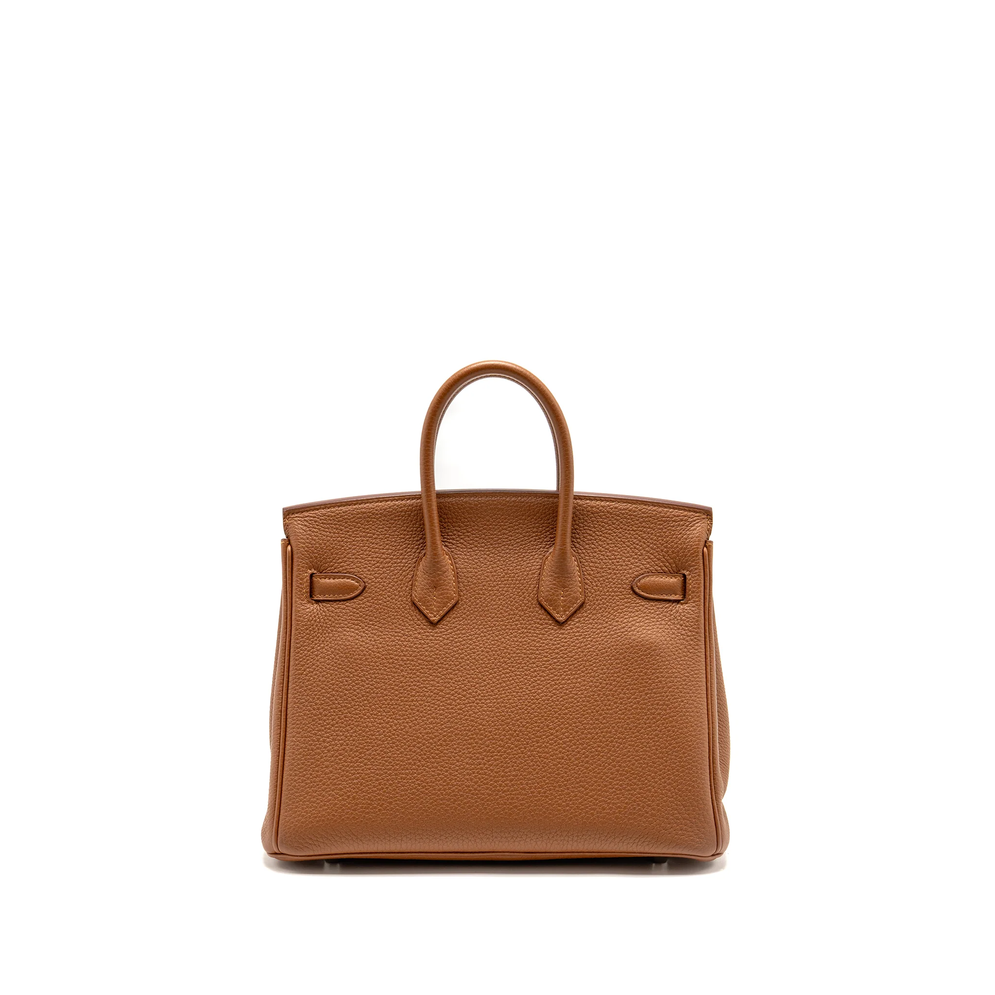 Hermes Birkin 25 Officer Togo/Swift Gold/Ambre SHW Stamp C - Image 2