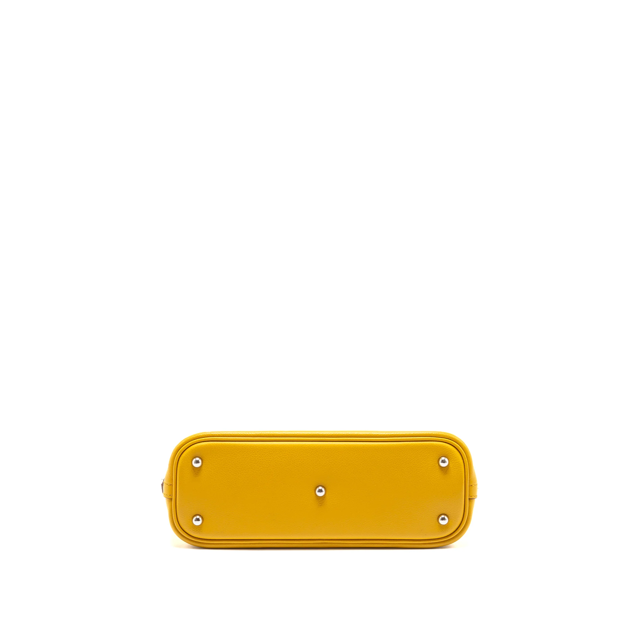 Hermes Bolide 1923 25 Evercolor Jaune Amber / Rose Ete SHW Stamp U - Image 5