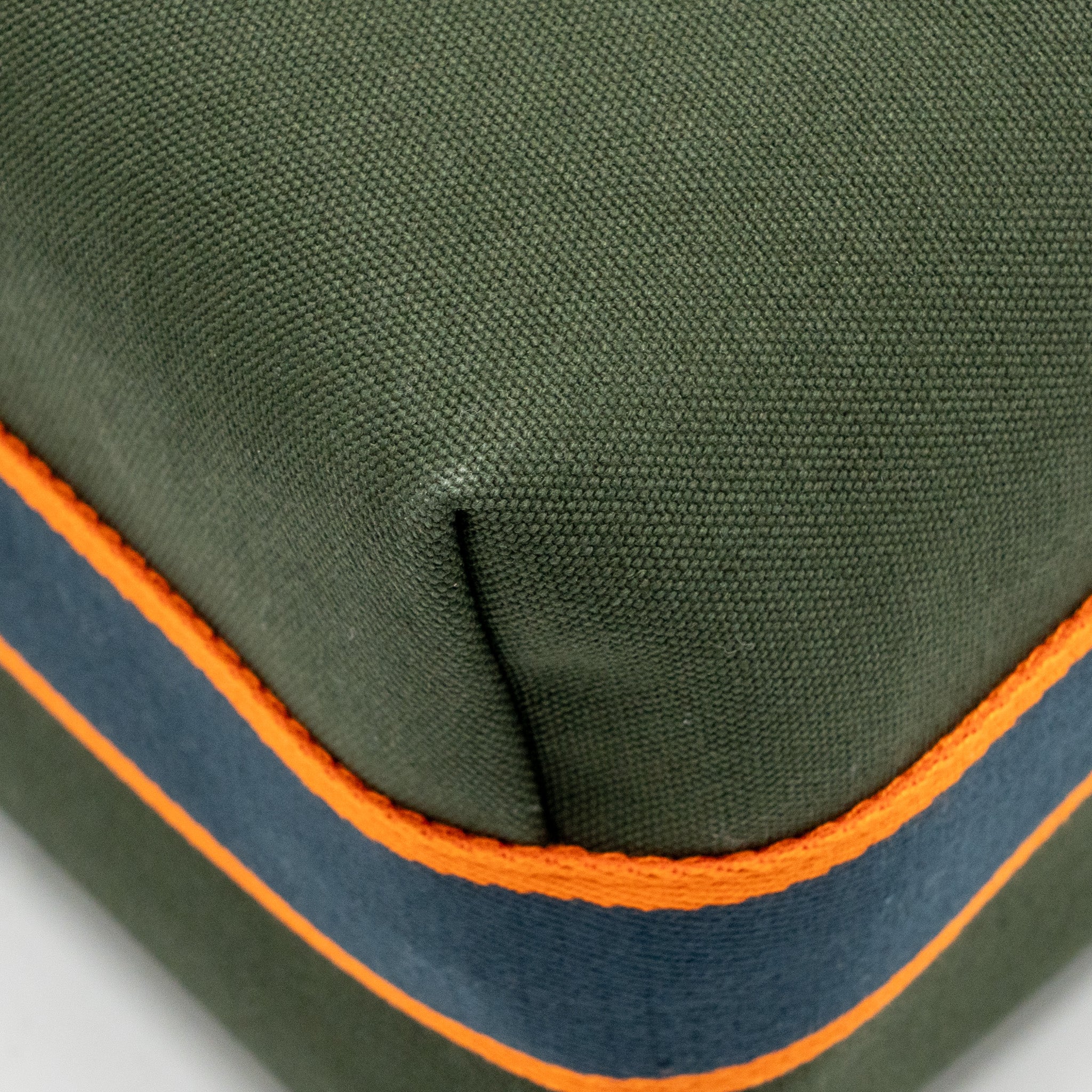 Hermes Bride-A-Brac Case Large Model Canvas Dark Green/Dark Blue/Orange SHW - Image 10