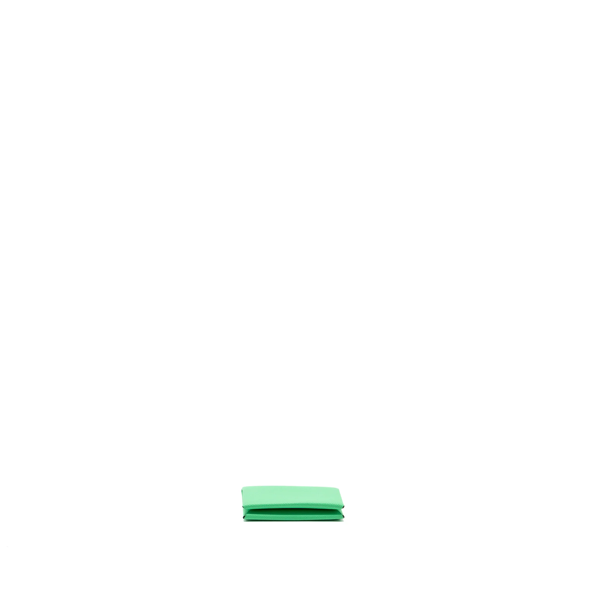 Hermes Calvi Cardholder Epsom Vert Comics/Vert Fizz SHW Stamp B - Image 5