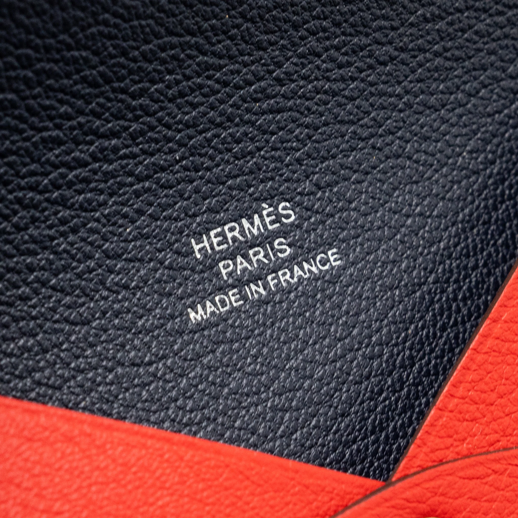 Hermes Calvi Cardholder Swift Red/Blue SHW Stamp B - Image 7