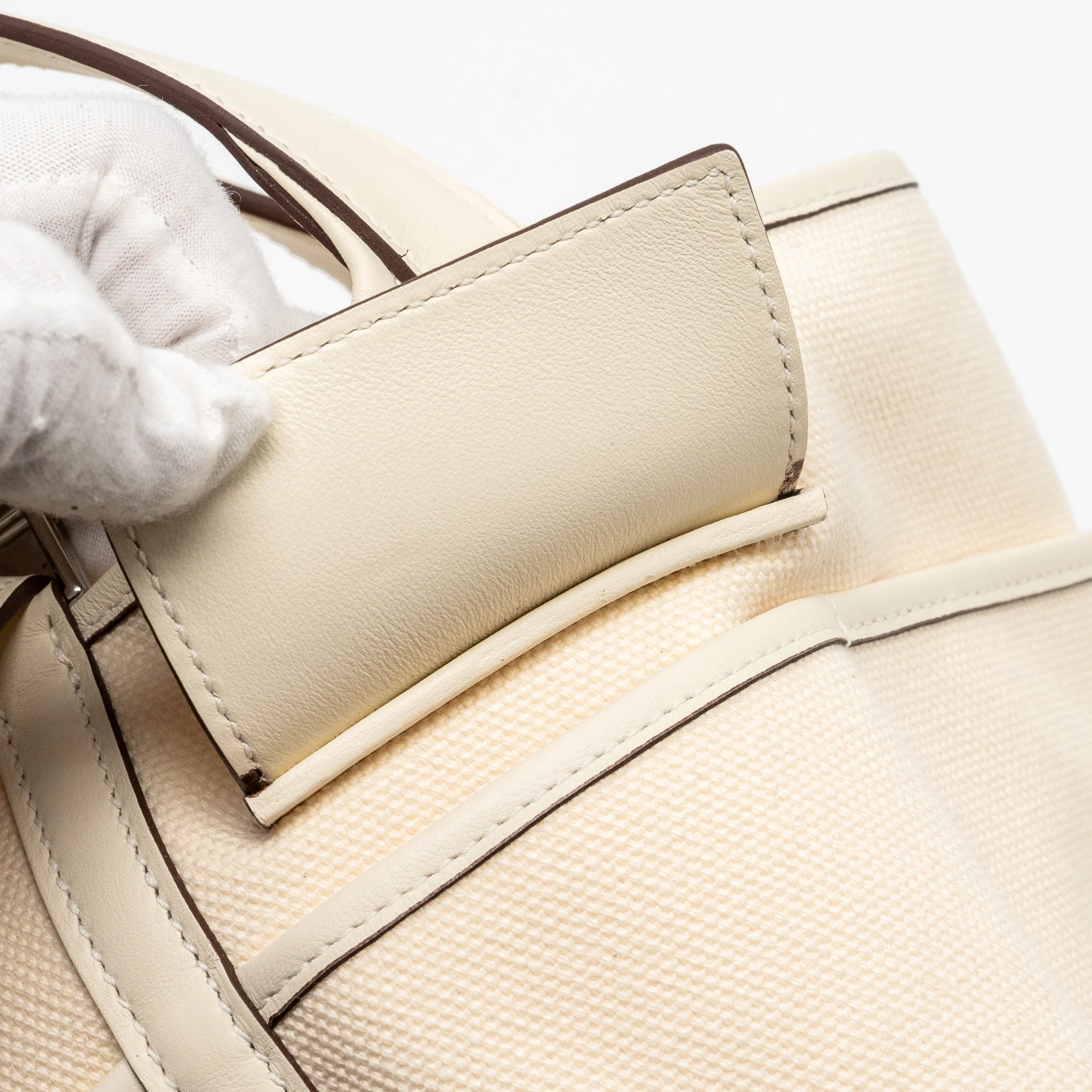 Hermes cargo picotin 18 lock bag canvas / swift nata SHW stamp U - Image 10