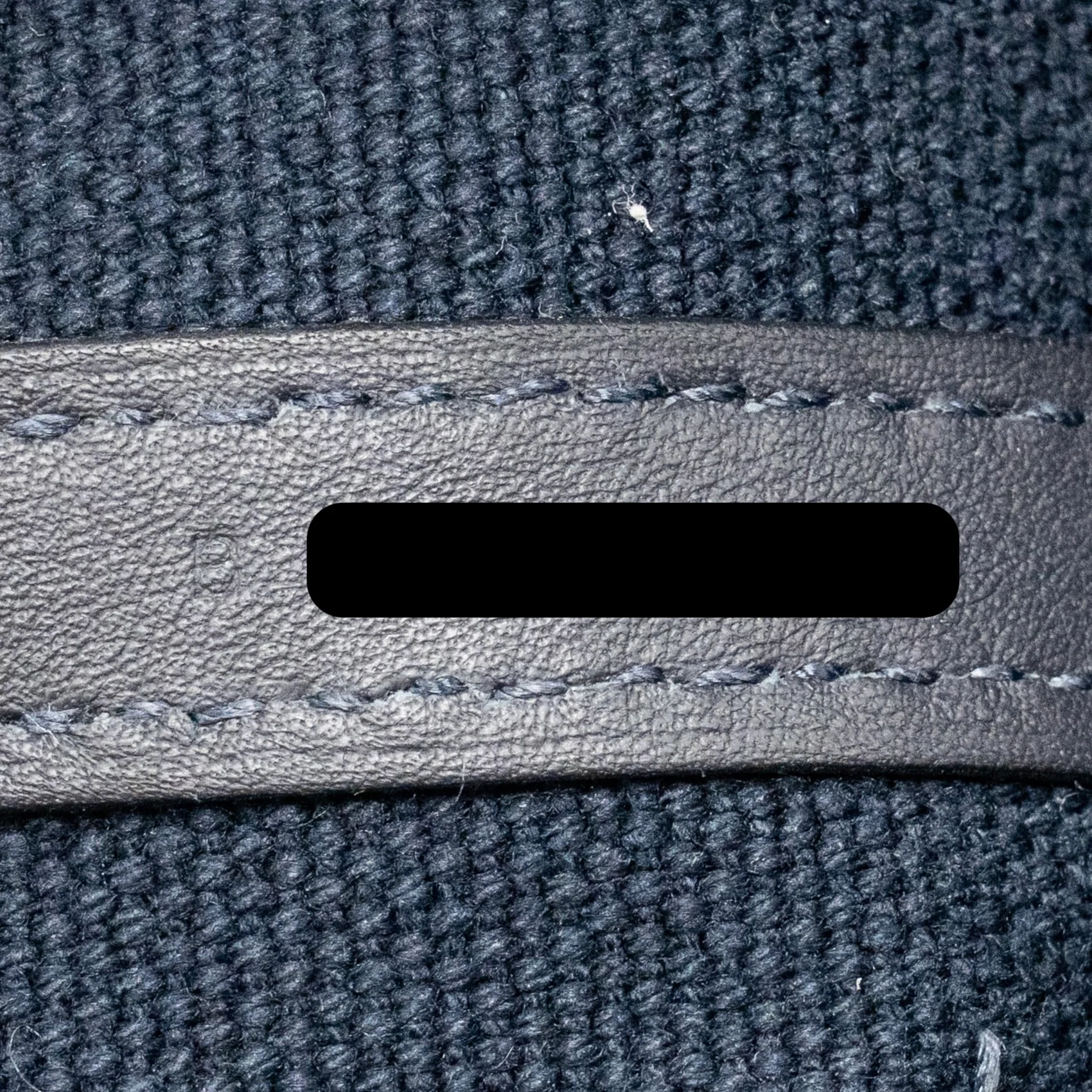 Hermes Cargo Picotin 18 Lock Bag Swift / Toile Canvas Blue Marine / Caban GHW Stamp B - Image 15