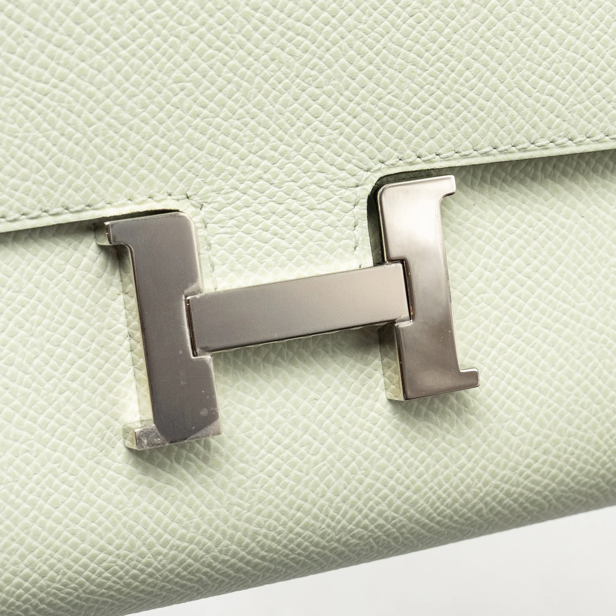 Hermes Classic constance to go epsom vert fizz SHW stamp U - Image 11