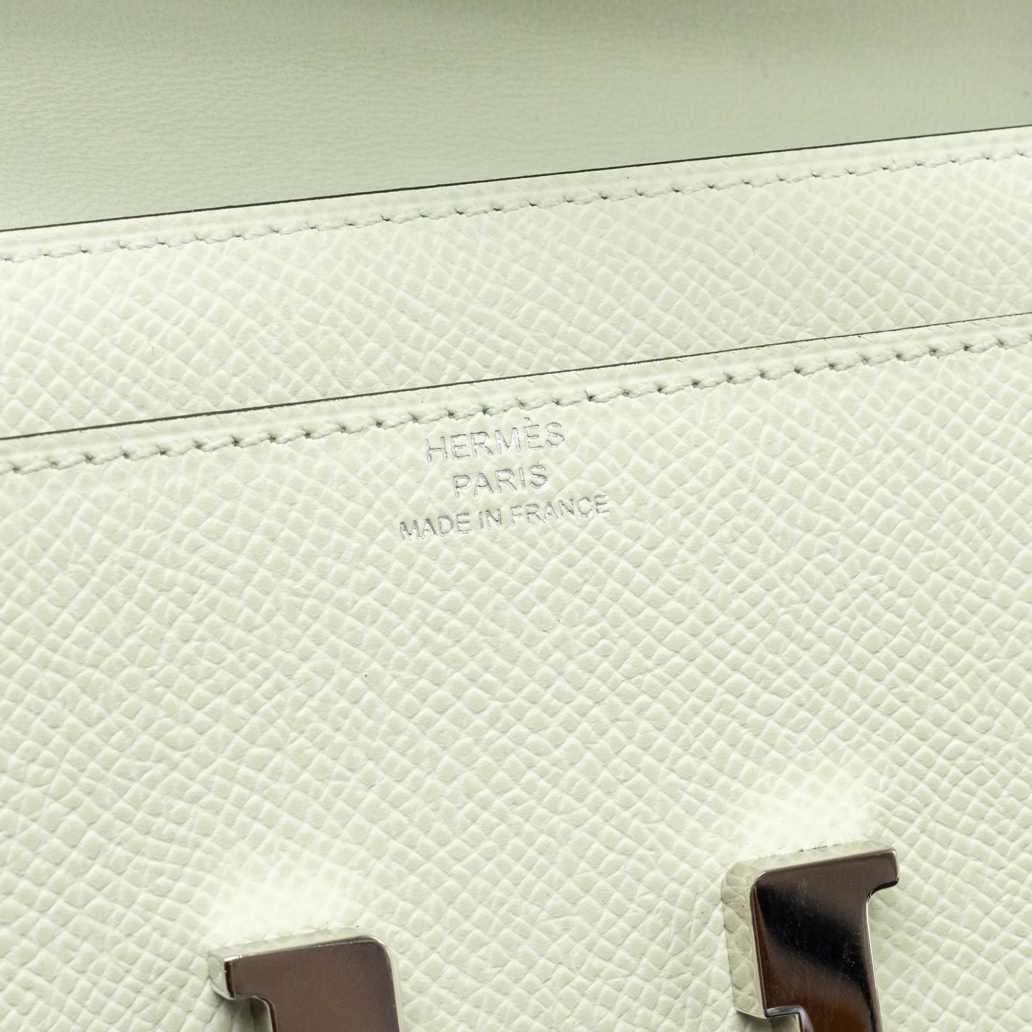 Hermes Classic constance to go epsom vert fizz SHW stamp U - Image 12