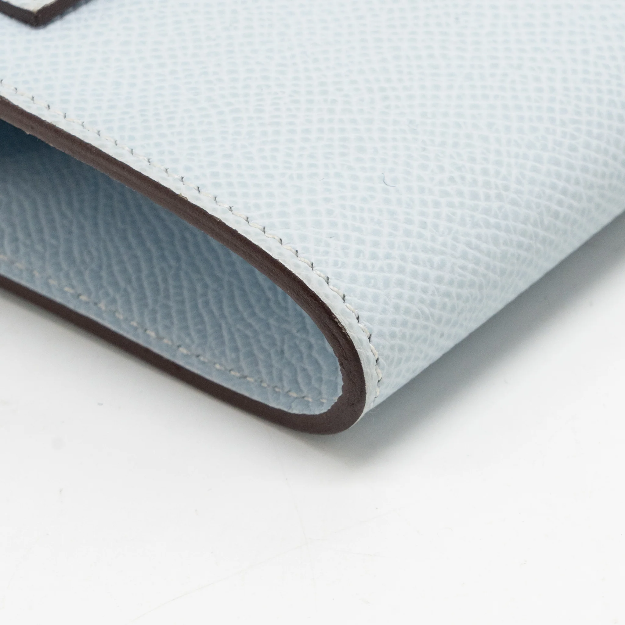 Hermes Classic Kelly to Go Epsom Blue Brume GHW Stamp Y - Image 7