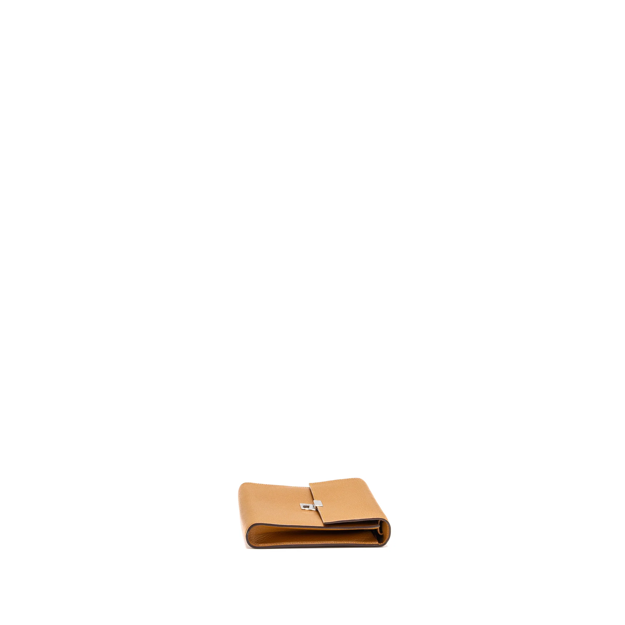 Hermes clic 16 wallet chevre mysore caramel SHW stamp Y - Image 3