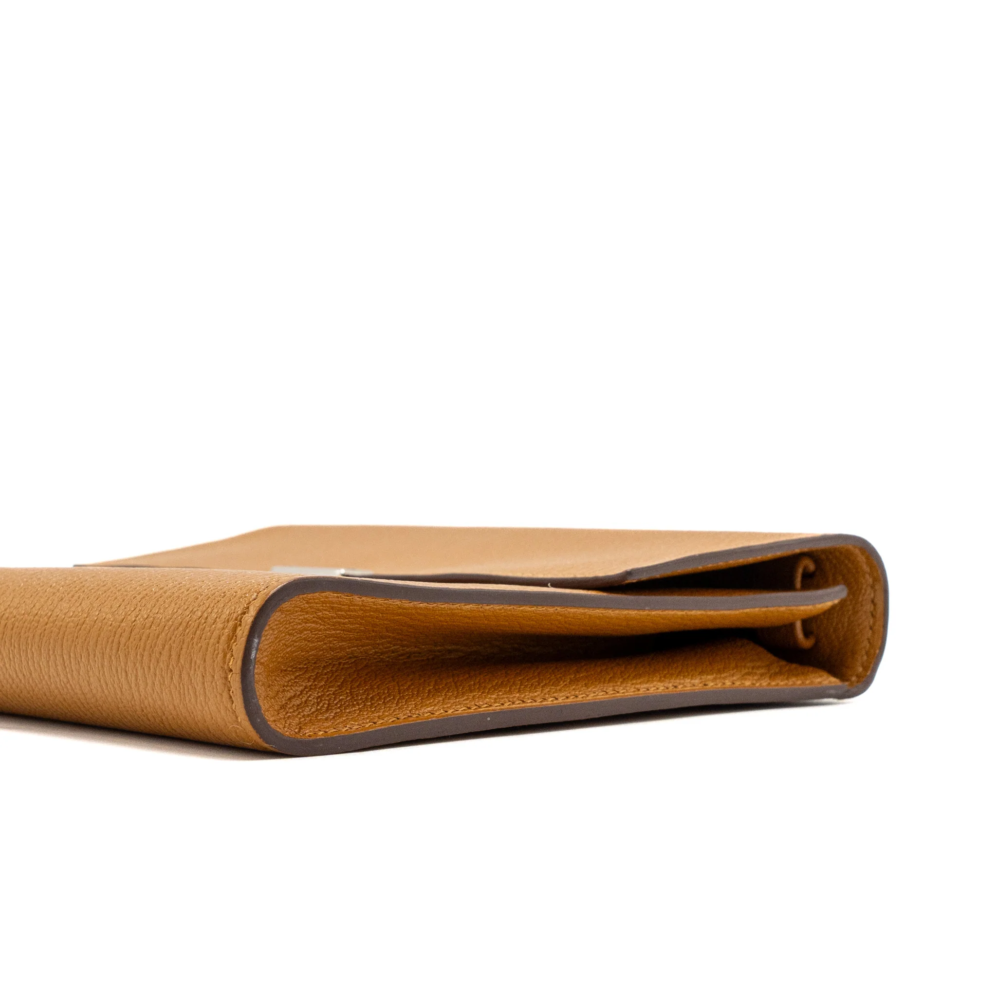 Hermes clic 16 wallet chevre mysore caramel SHW stamp Y - Image 8