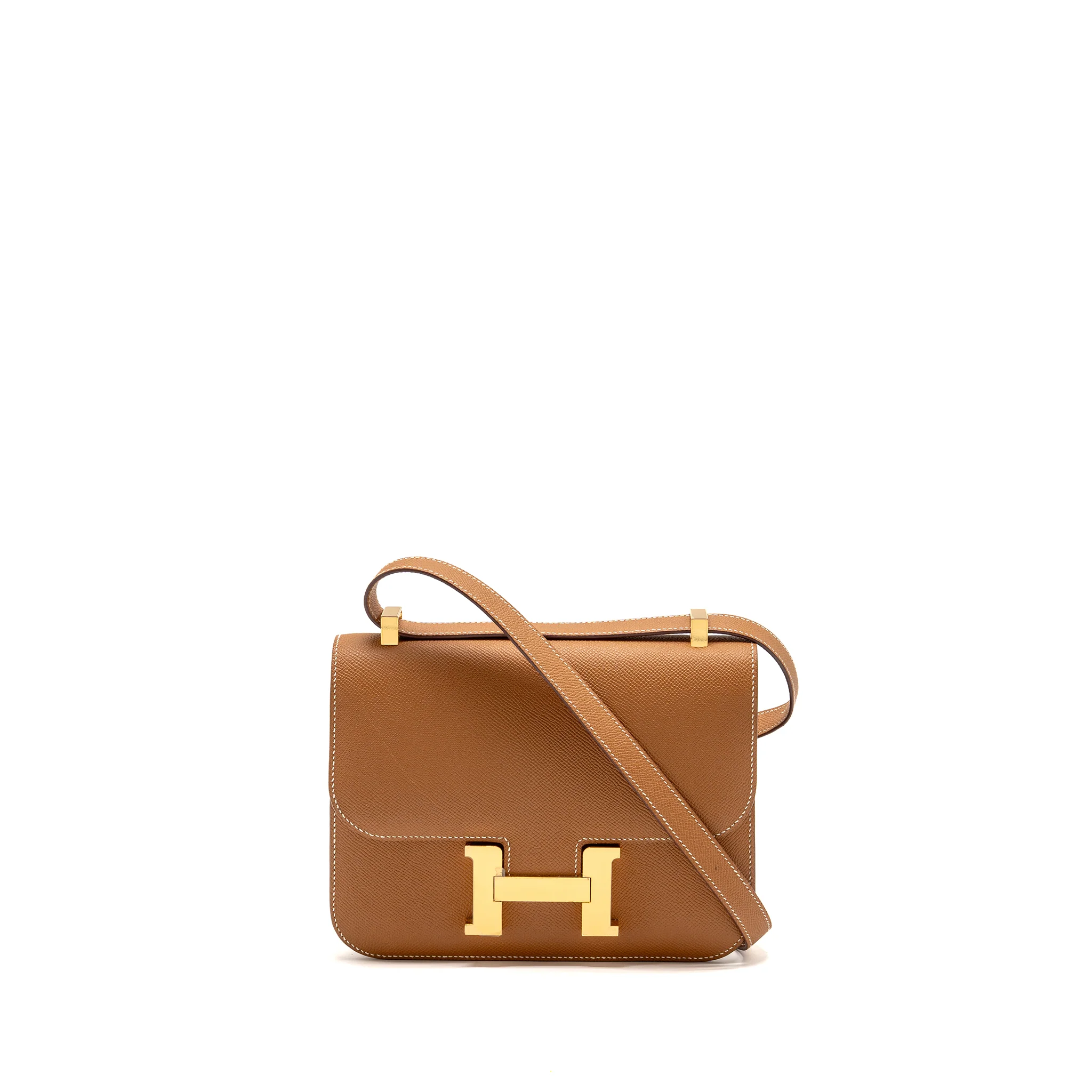 Hermes Constance 24 Epsom Gold GHW Stamp U
