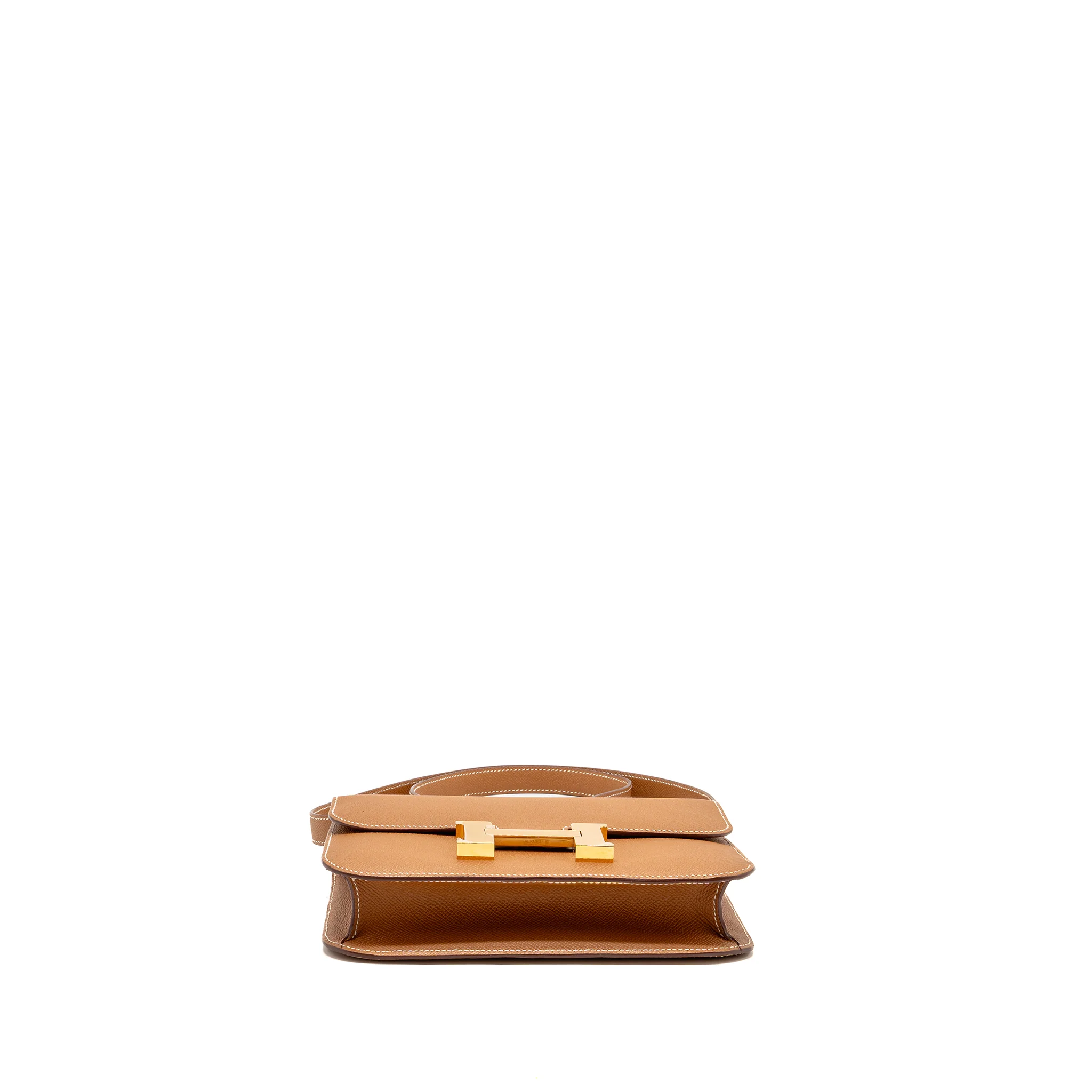 Hermes Constance 24 Epsom Gold GHW Stamp U - Image 6