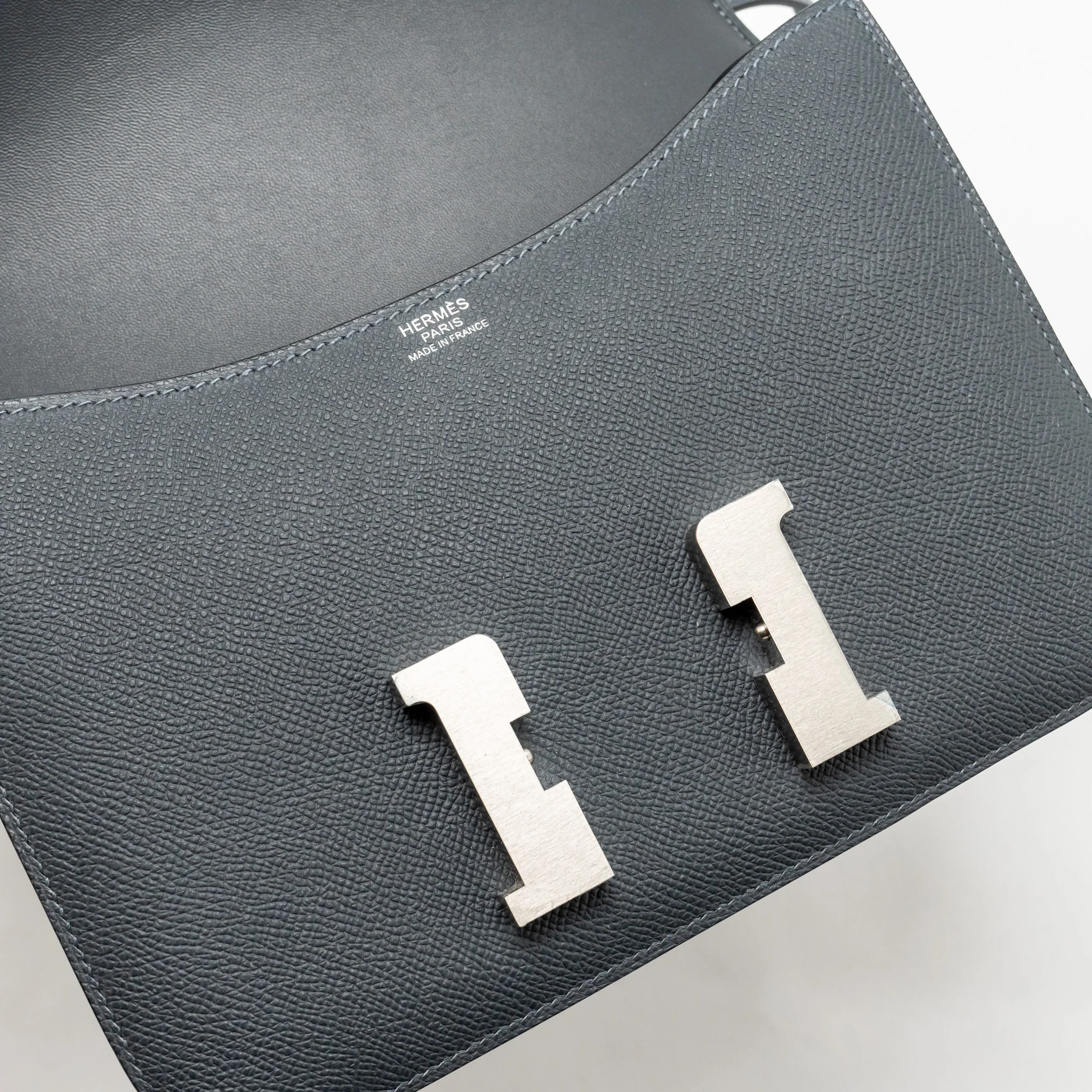 Hermes Constance 24 epsom Gris misty brushed SHW stamp W - Image 13