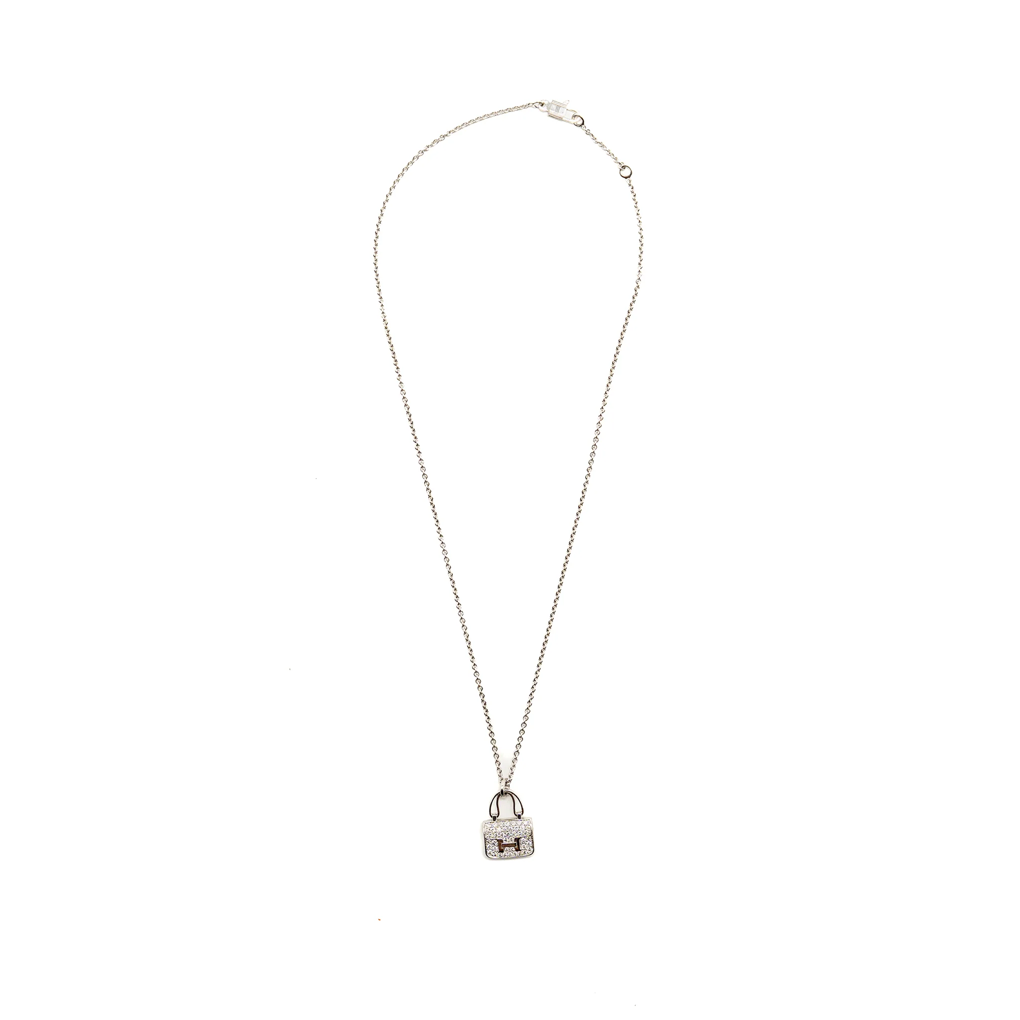 Hermes constance amulette pendant white gold diamonds - Image 2