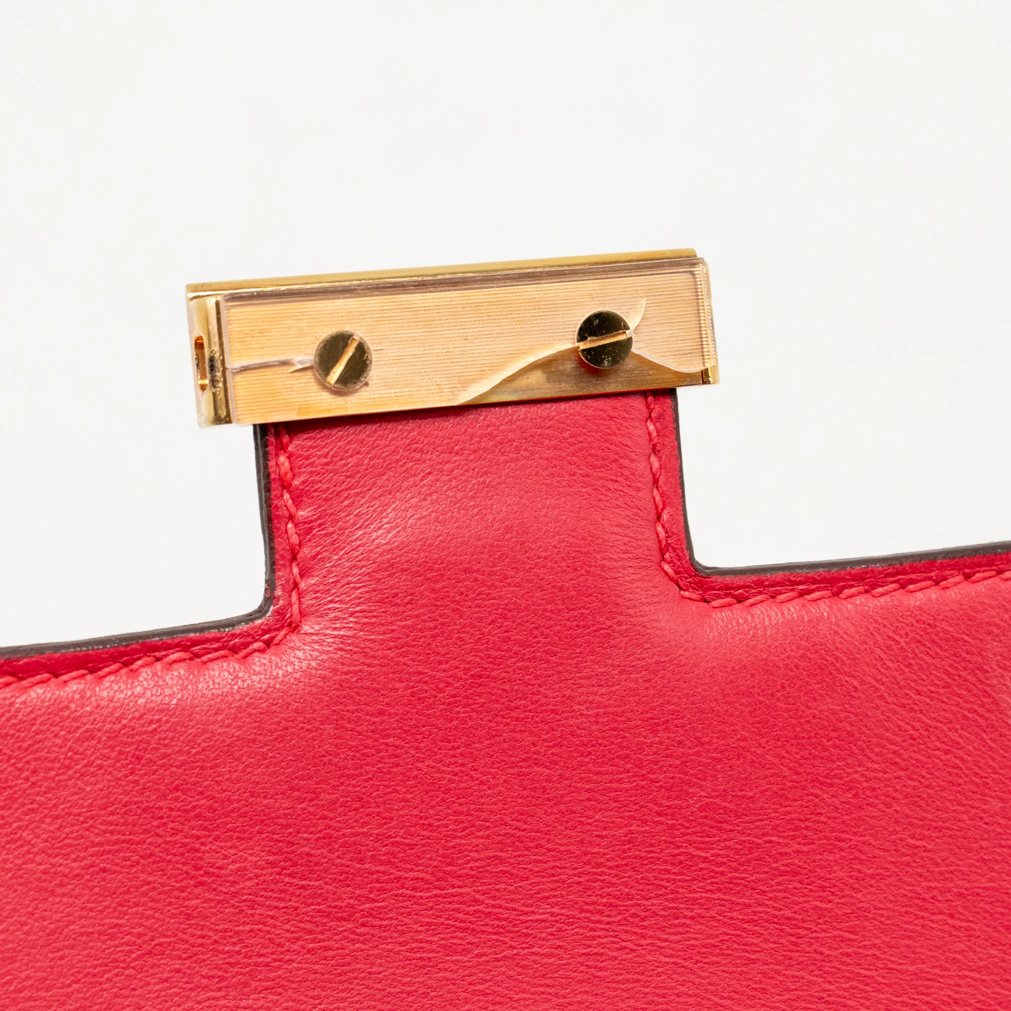 Hermes Mini Constance Epsom Rose Extreme GHW Stamp D - Image 16