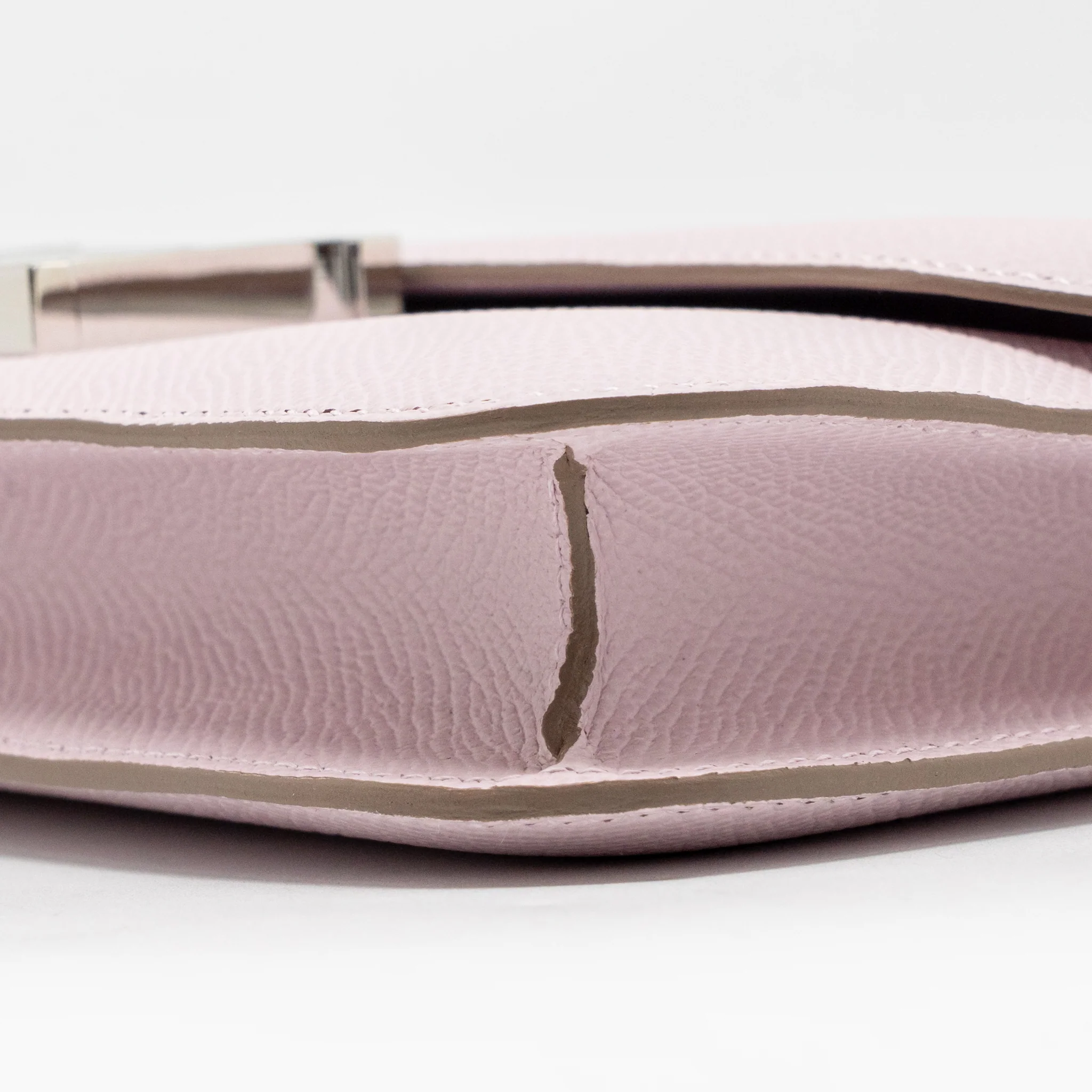 Hermes Constance Elan Epsom Mauve Pale SHW Stamp W - Image 8