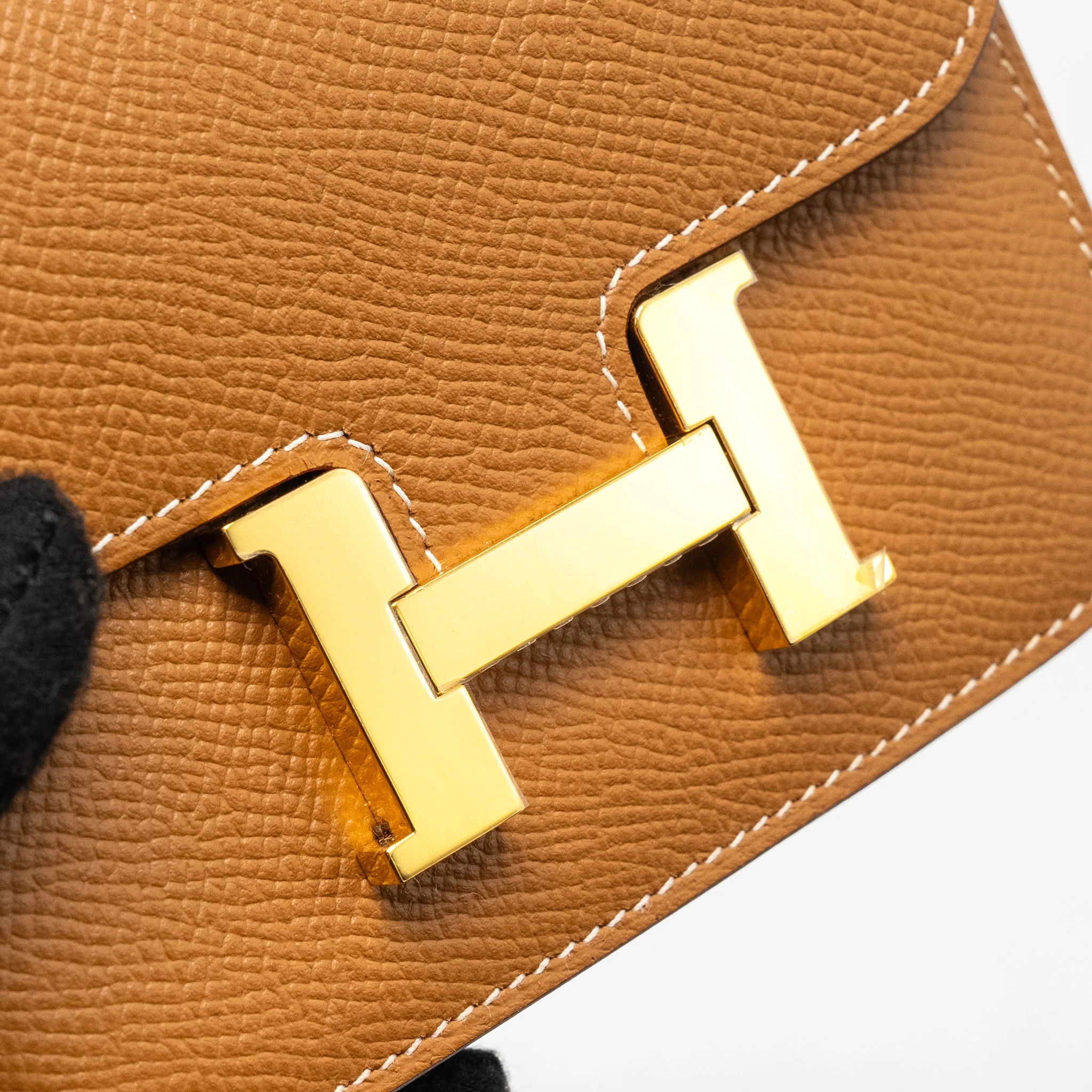 Hermes Constance Slim Epsom Gold GHW Stamp U - Image 12