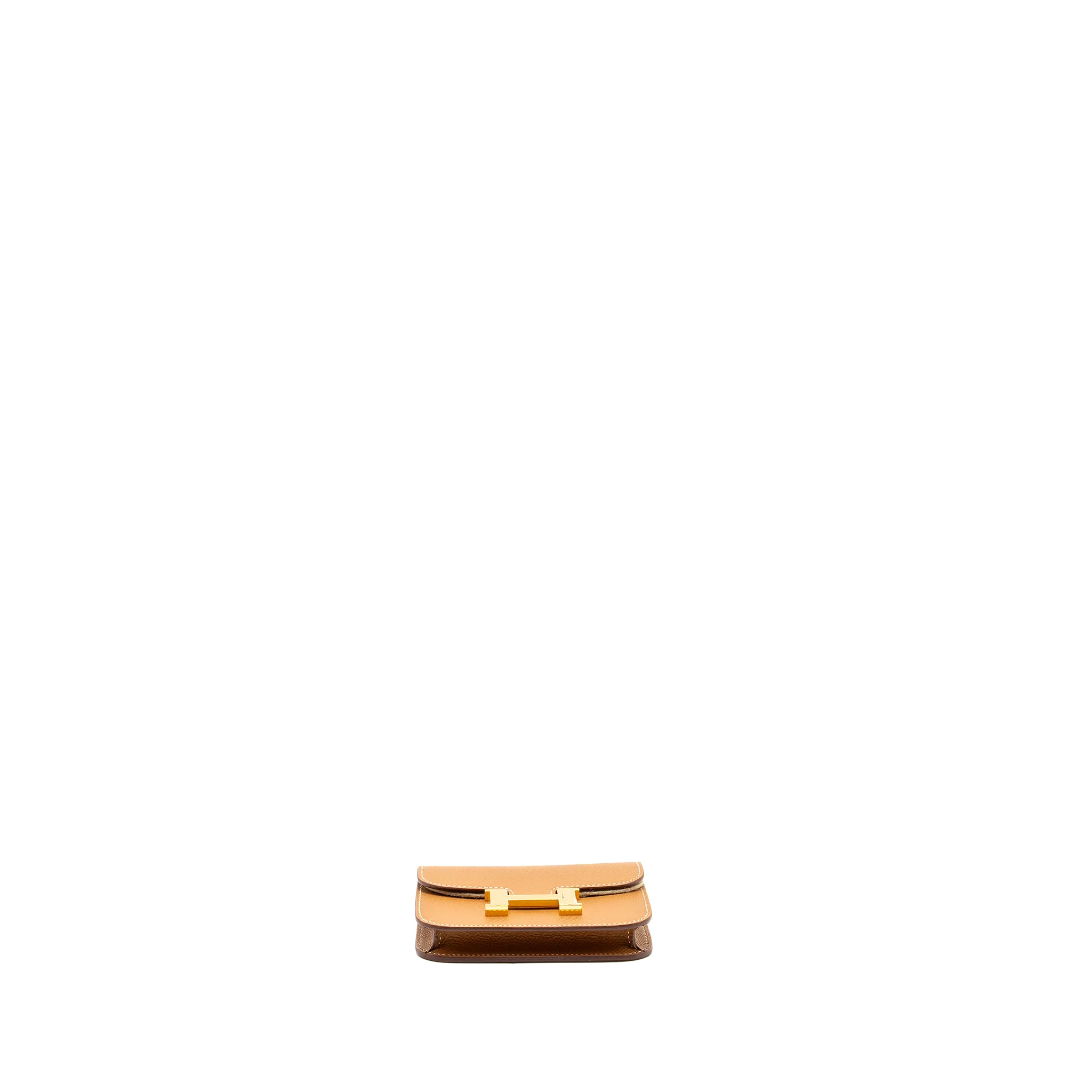 Hermes Constance Slim Epsom Gold GHW Stamp U - Image 5
