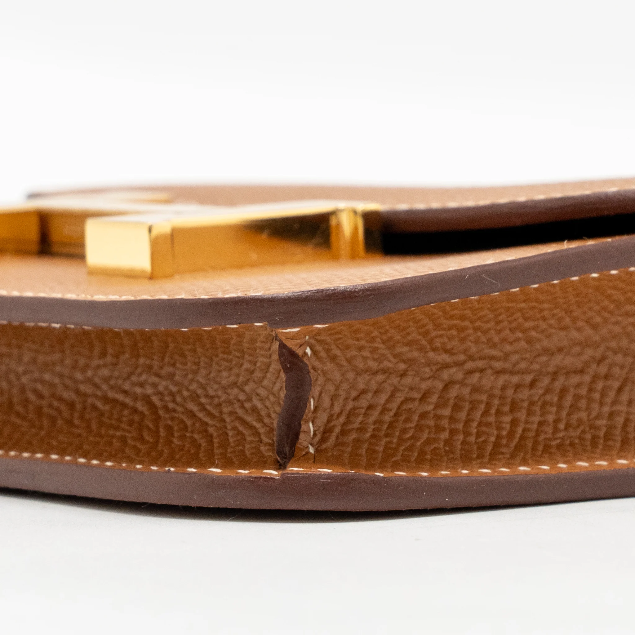 Hermes Constance Slim Epsom gold GHW Stamp U - Image 7