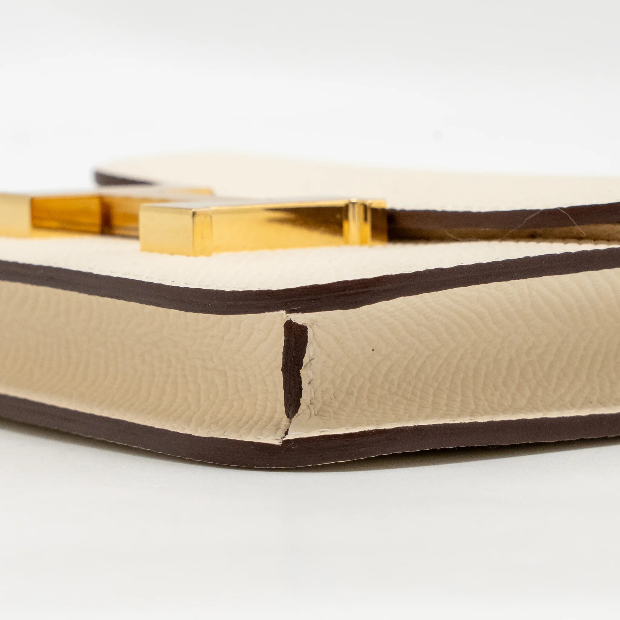 Hermes Constance Slim Epsom Nata GHW Stamp B - Image 8