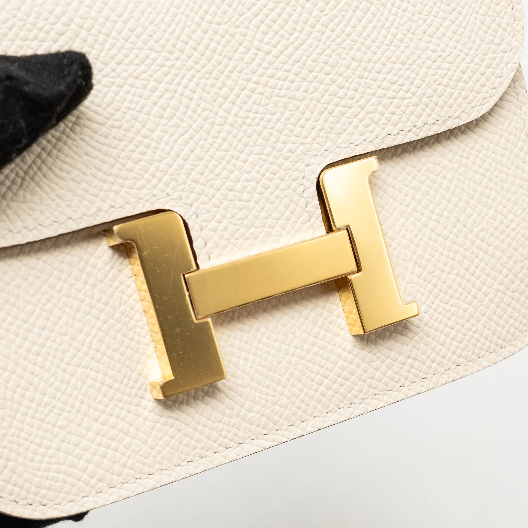 Hermes Constance Slim Epsom Nata GHW Stamp B - Image 9