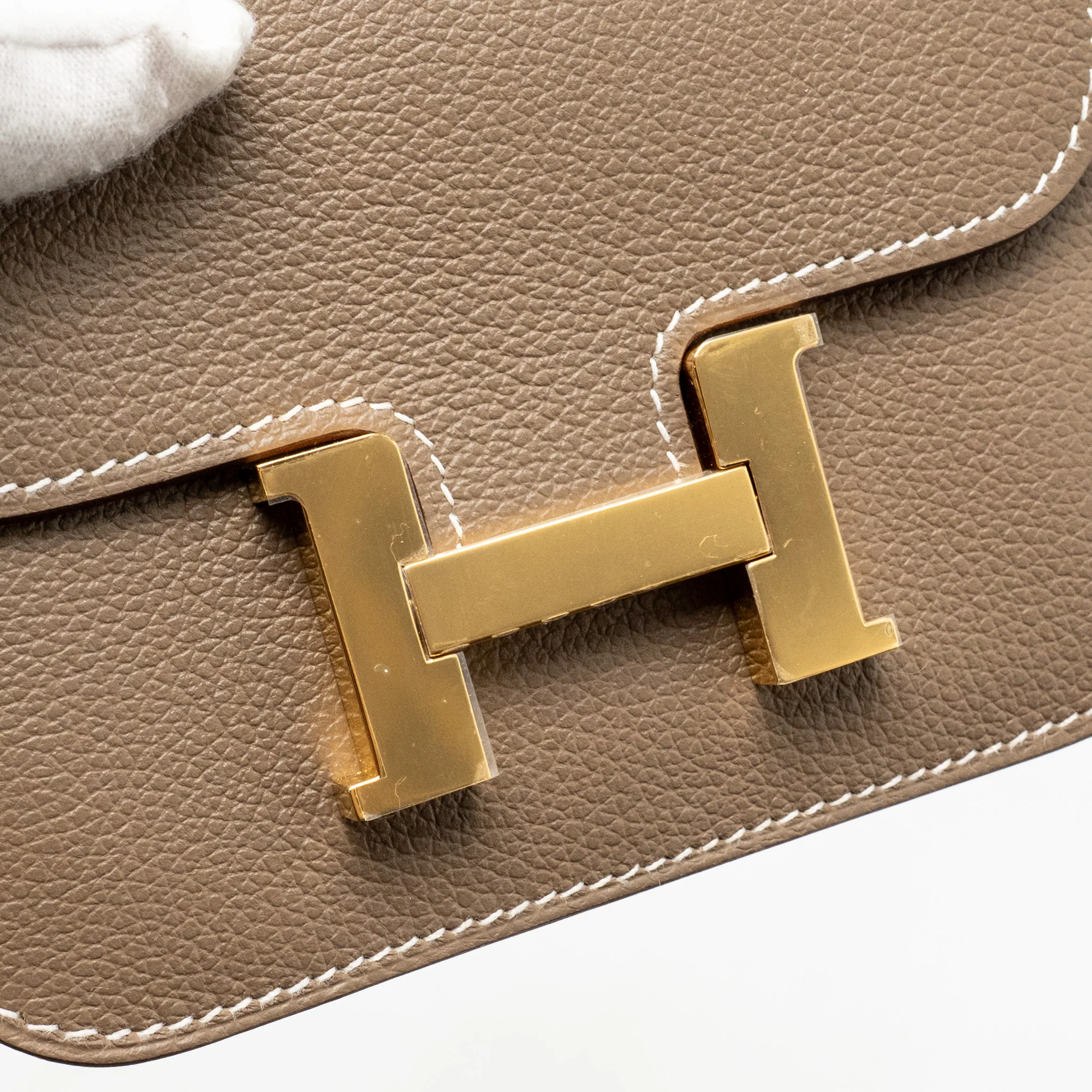 Hermes Constance Slim Evercolor Etoupe GHW Stamp B - Image 10