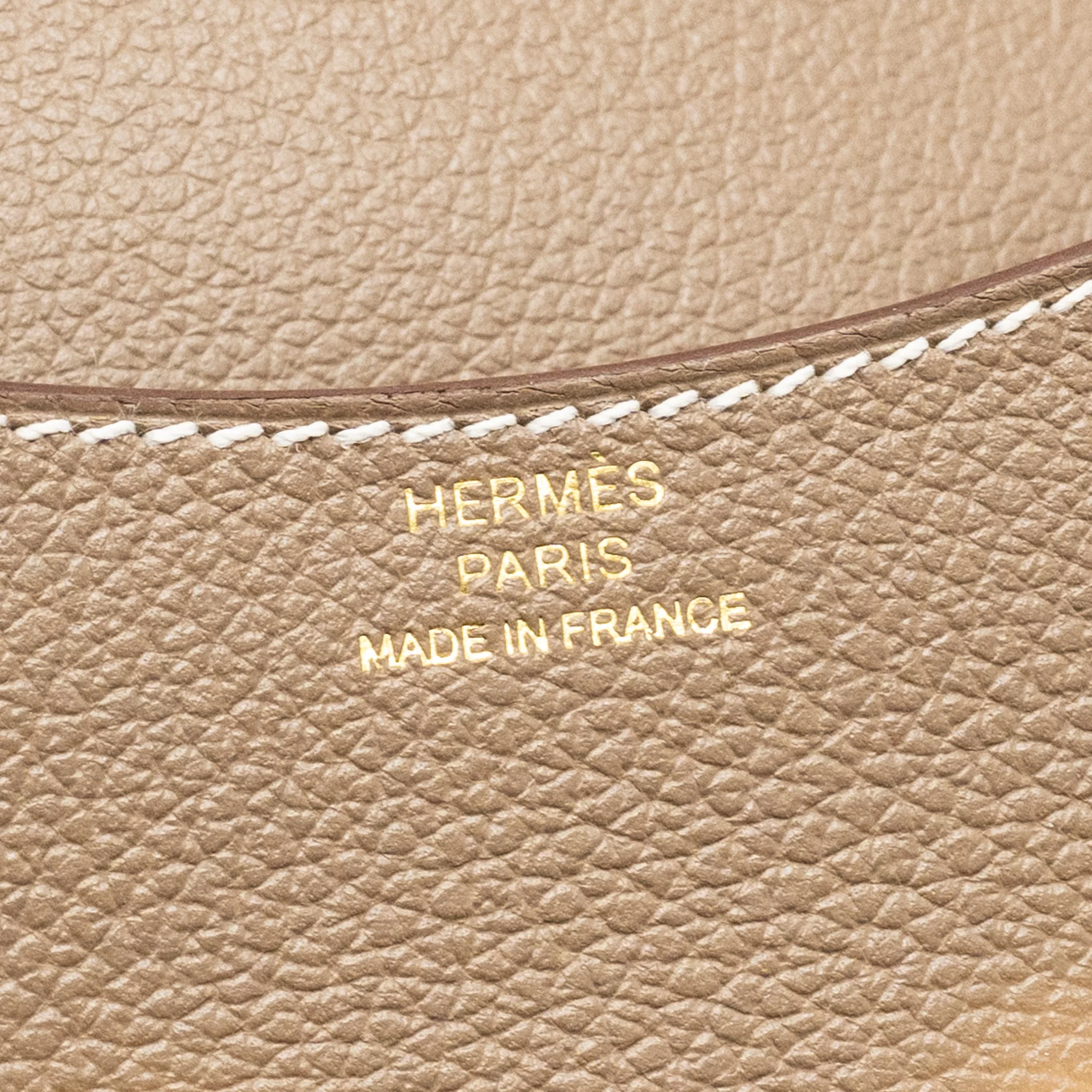 Hermes Constance Slim Evercolor Etoupe GHW Stamp B - Image 13