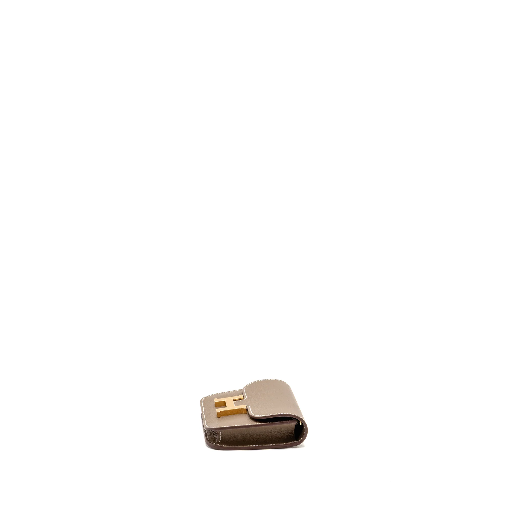 Hermes Constance Slim Evercolor Etoupe GHW Stamp B - Image 4
