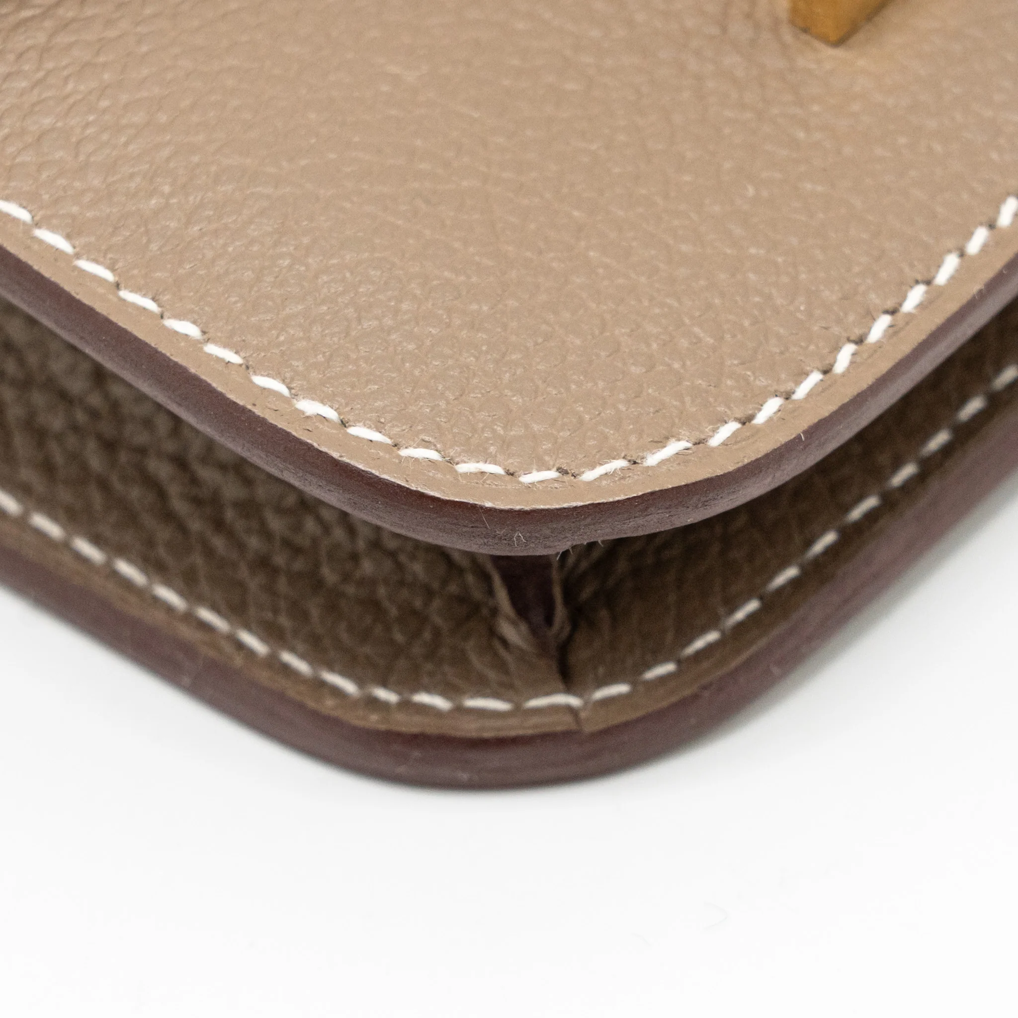 Hermes Constance Slim Evercolor Etoupe GHW Stamp B - Image 6